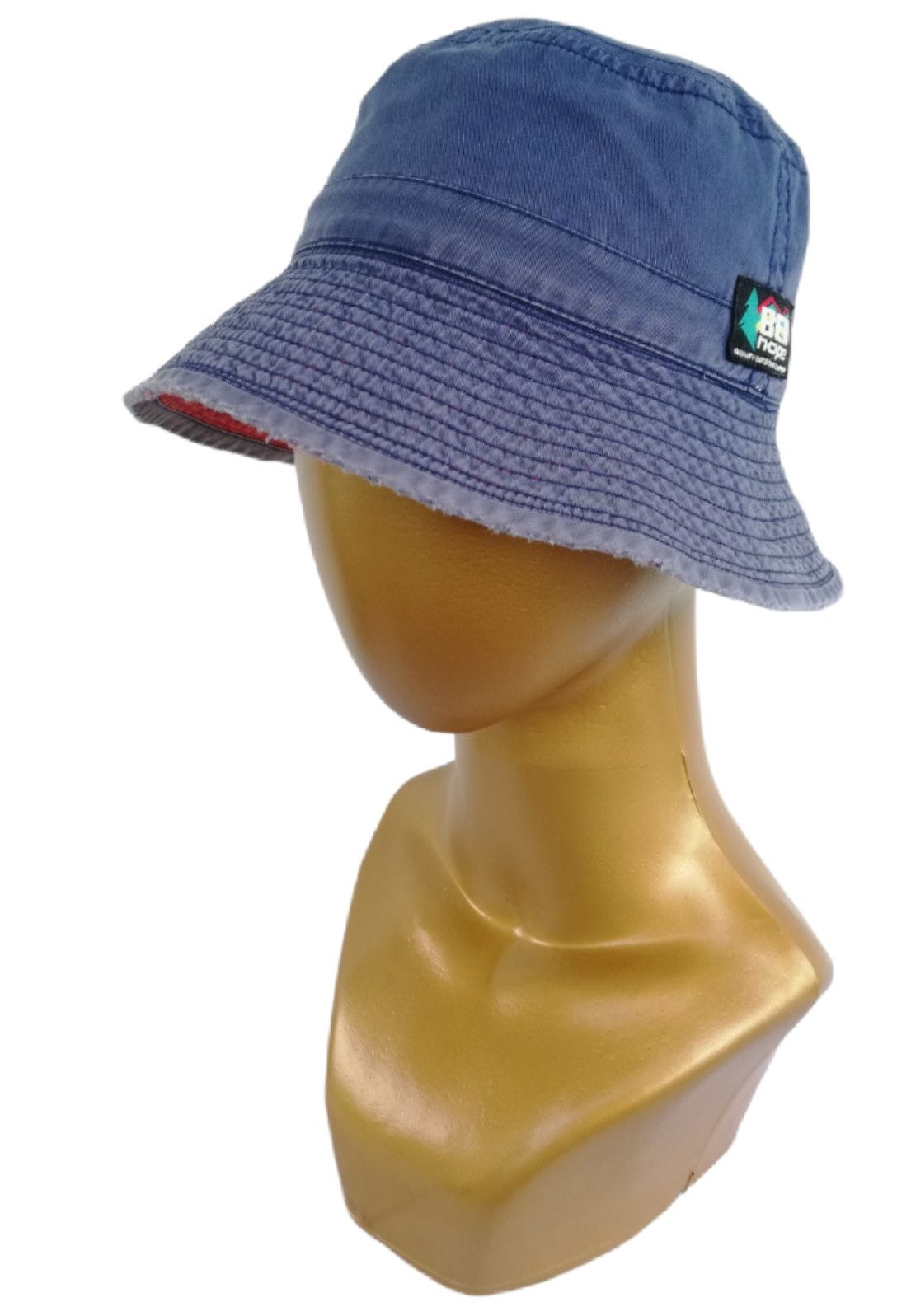 Japanese Brand 🔥I'm Right Here! Find Me! Big Logo Distressed Bucket Hat🔥 Size ONE SIZE - 10 Thumbnail