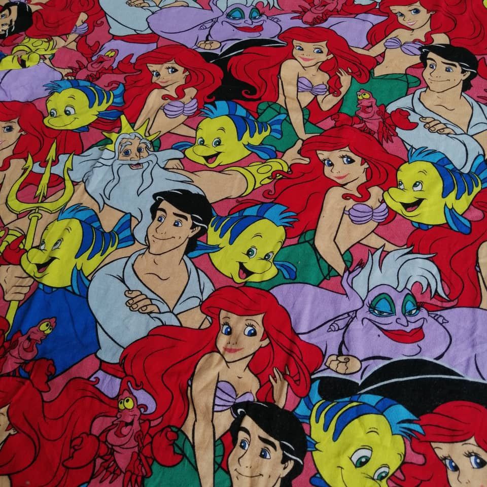 Cartoon Network × Disney × Vintage Vintage 90s Disney Cartoon Aladdin Graphic Tees Overprint Size US L / EU 52-54 / 3 - 4 Thumbnail