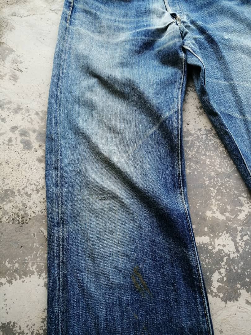 Sugar Cane SICKS💥Vintage Sugar Cane Toyo Redline Light Wash Distressed Size US 29 - 11 Thumbnail