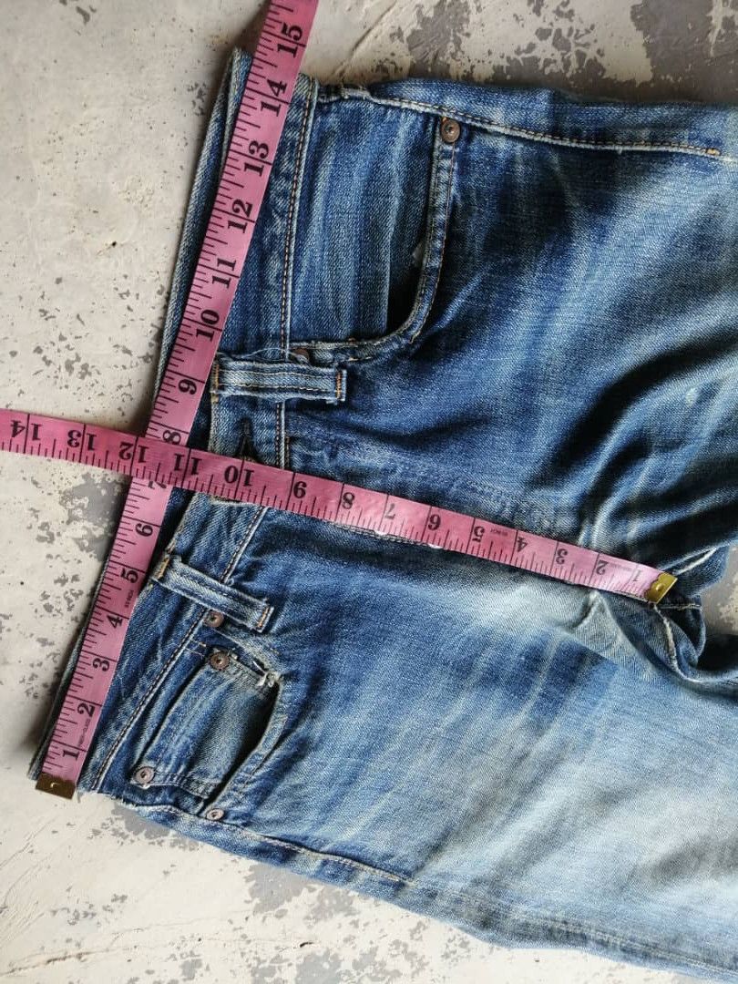 Sugar Cane SICKS💥Vintage Sugar Cane Toyo Redline Light Wash Distressed Size US 29 - 20 Thumbnail