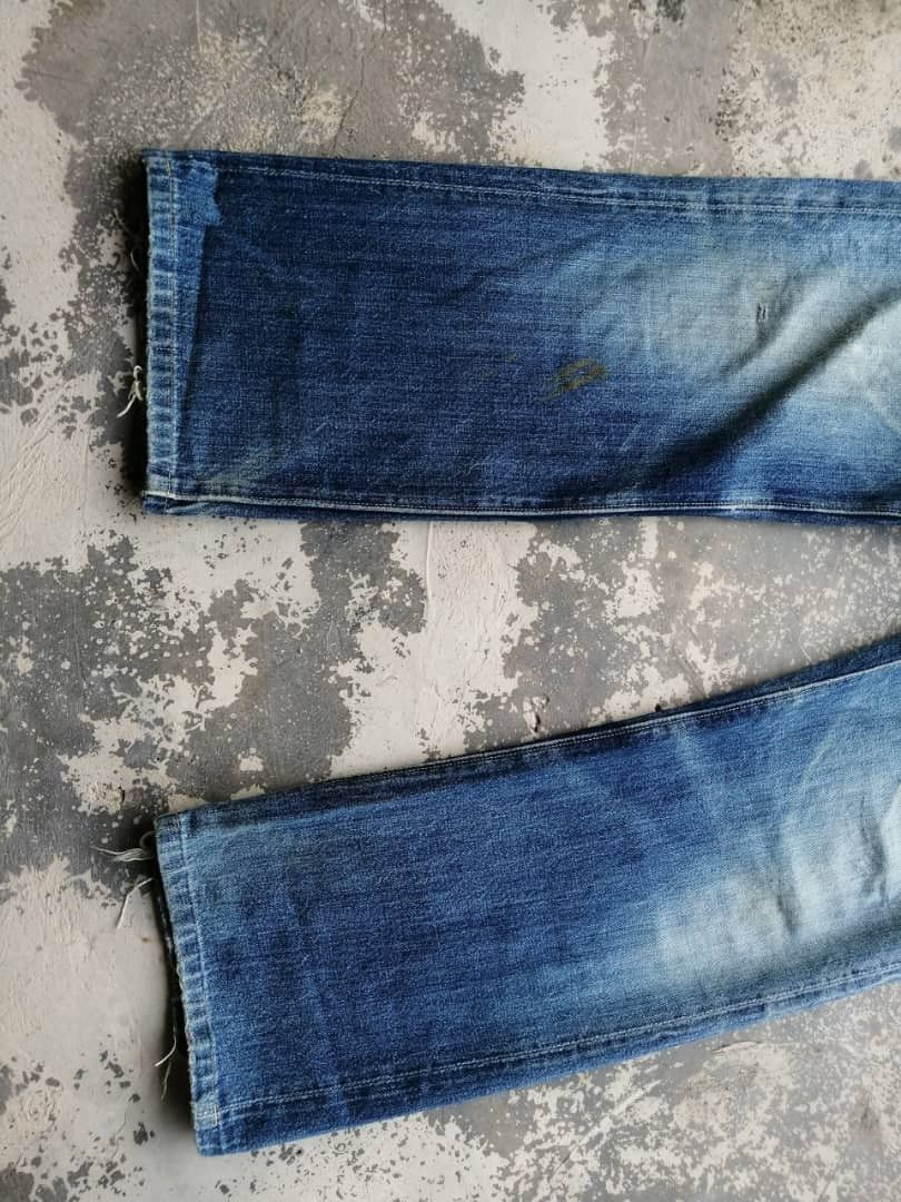 Sugar Cane SICKS💥Vintage Sugar Cane Toyo Redline Light Wash Distressed Size US 29 - 13 Thumbnail