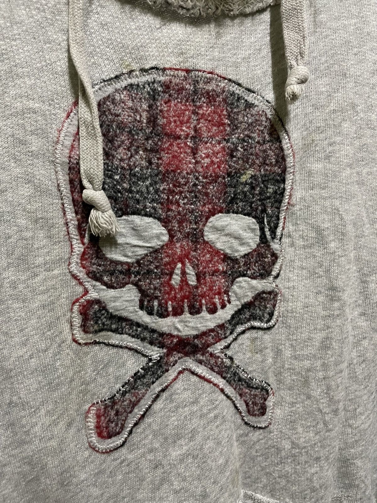 Beams Plus × Japanese Brand Beams Hearts Skull Distressed Hoodie Size US L / EU 52-54 / 3 - 3 Thumbnail