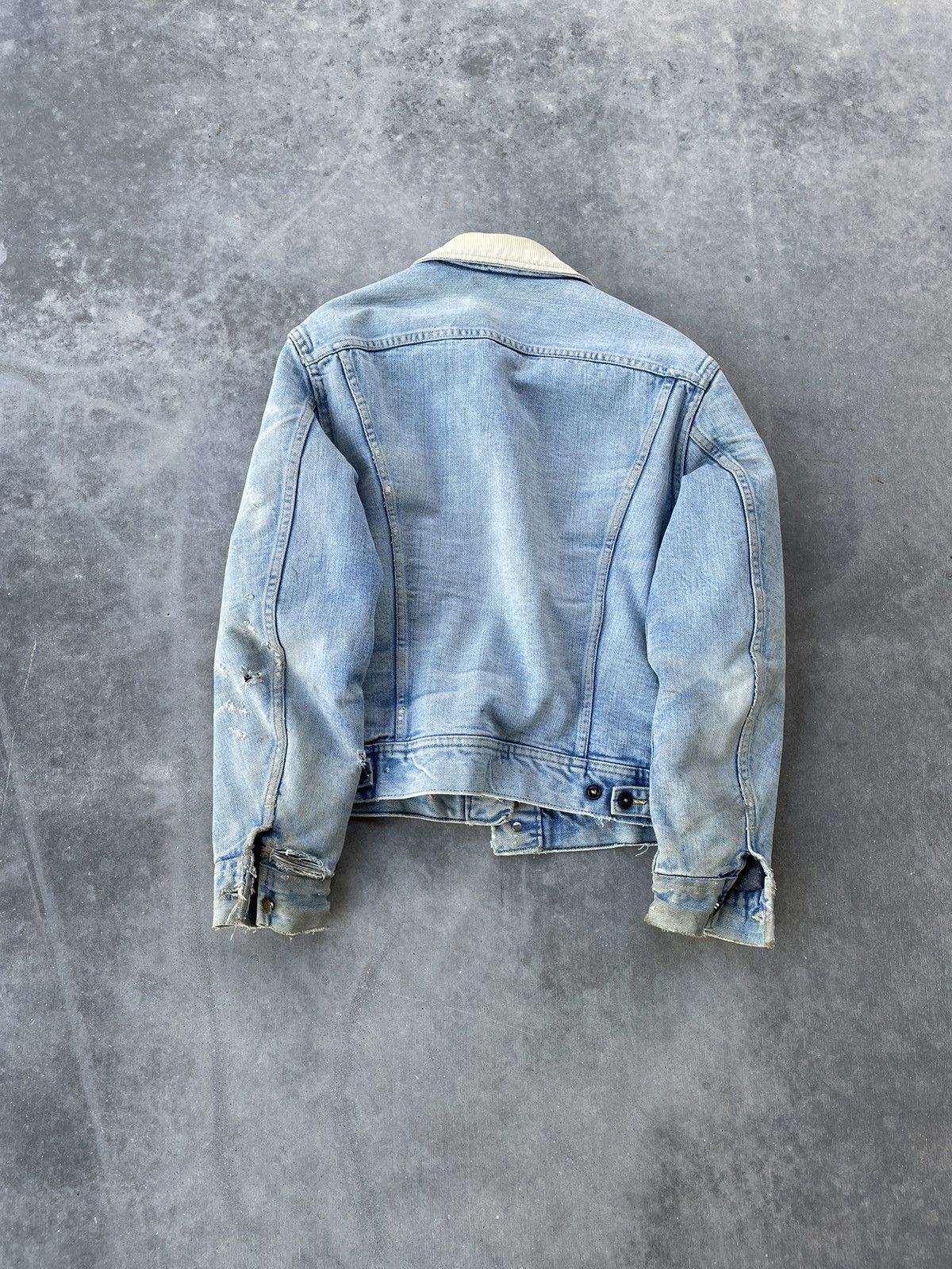 Lee × Vintage Vintage 60's Lee Storm Rider Blanket Lined Denim Jacket Size US L / EU 52-54 / 3 - 3 Thumbnail