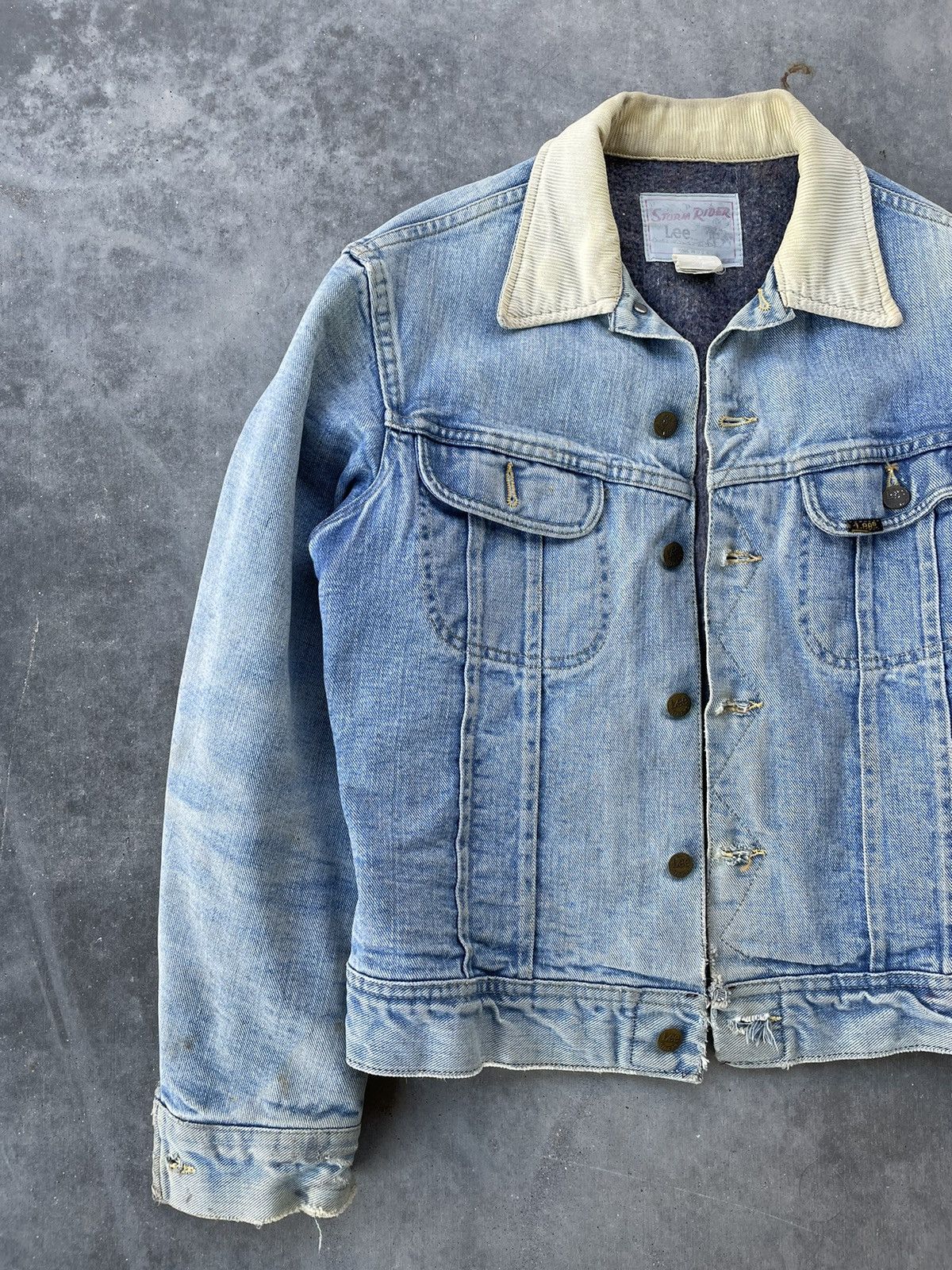 Lee × Vintage Vintage 60's Lee Storm Rider Blanket Lined Denim Jacket Size US L / EU 52-54 / 3 - 2 Thumbnail