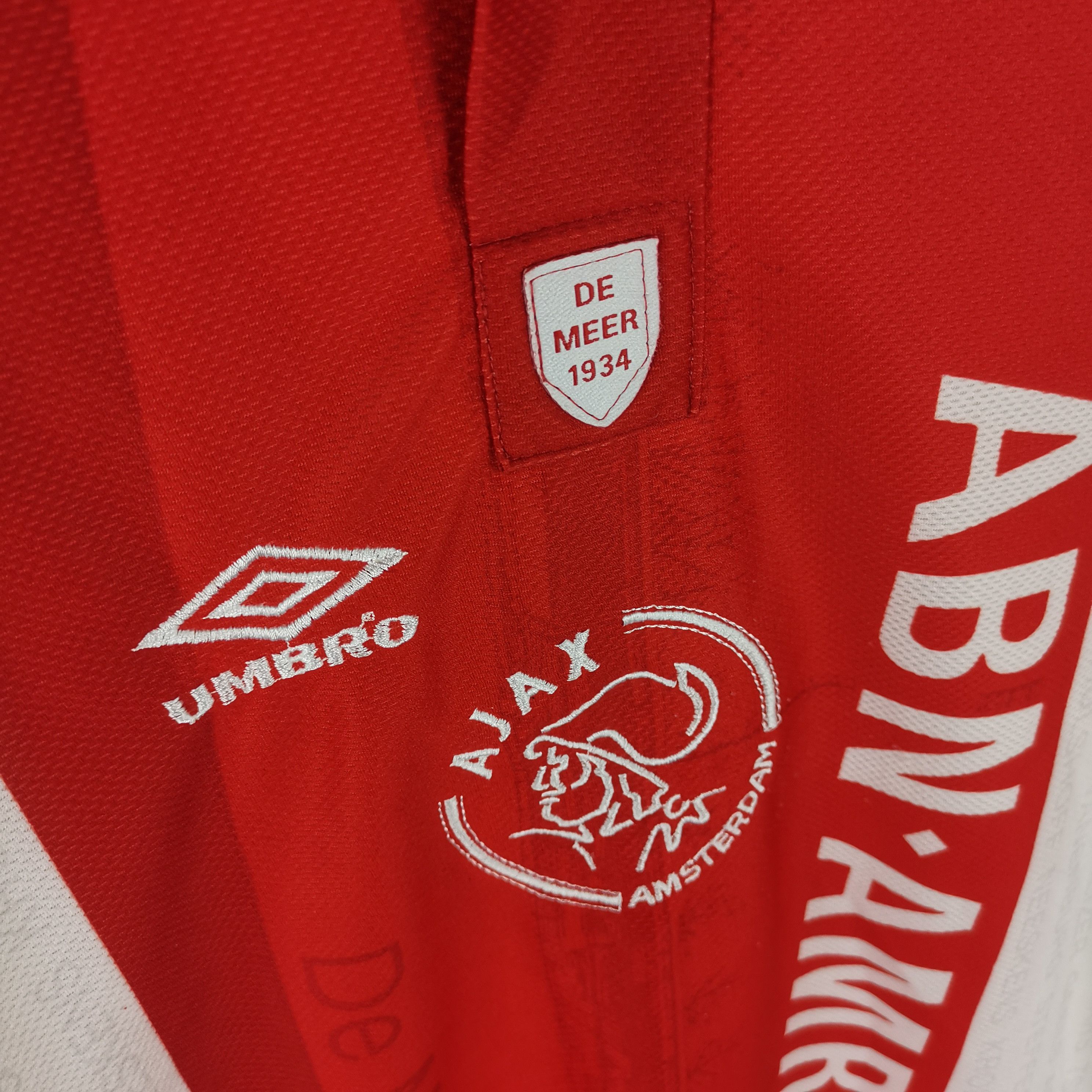 Umbro Umbro FC Ajax 1993 1994 special De Meer soccer jersey Size US L / EU 52-54 / 3 - 5 Thumbnail