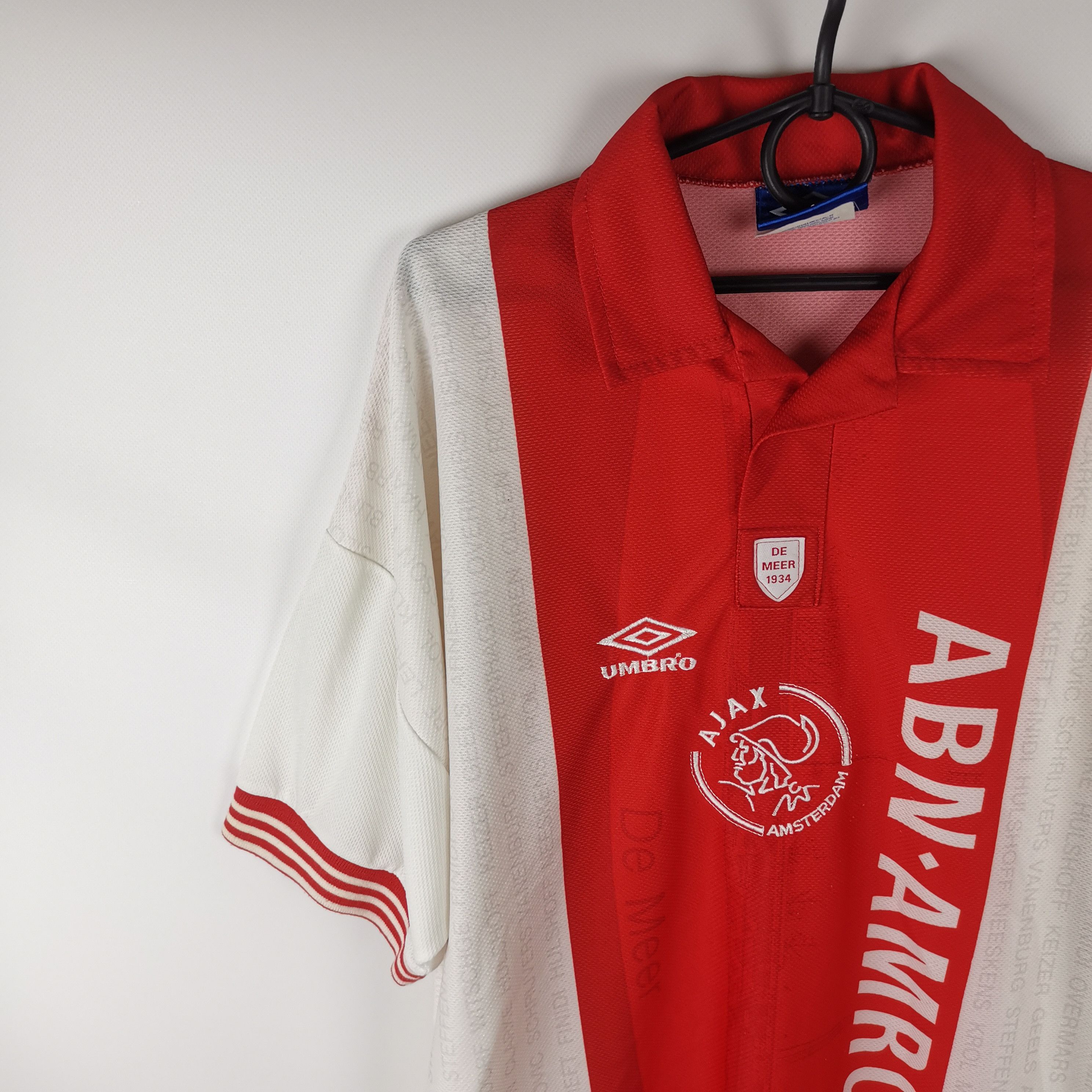 Umbro Umbro FC Ajax 1993 1994 special De Meer soccer jersey Size US L / EU 52-54 / 3 - 3 Thumbnail