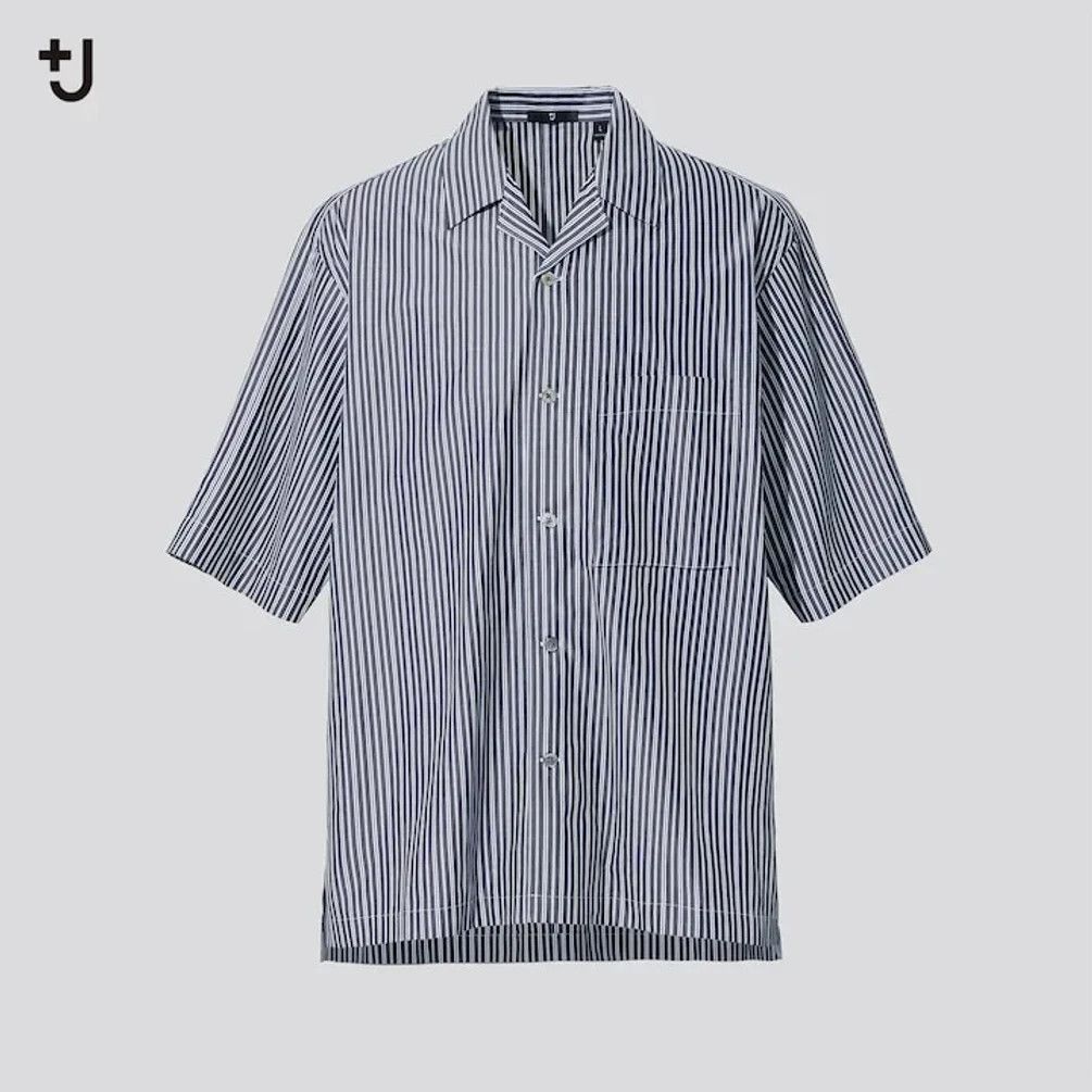 Jil Sander × Uniqlo Final Drop! Uniqlo Jil Sander +J Collar Short Sleeve Shirt Size US L / EU 52-54 / 3 - 1 Thumbnail