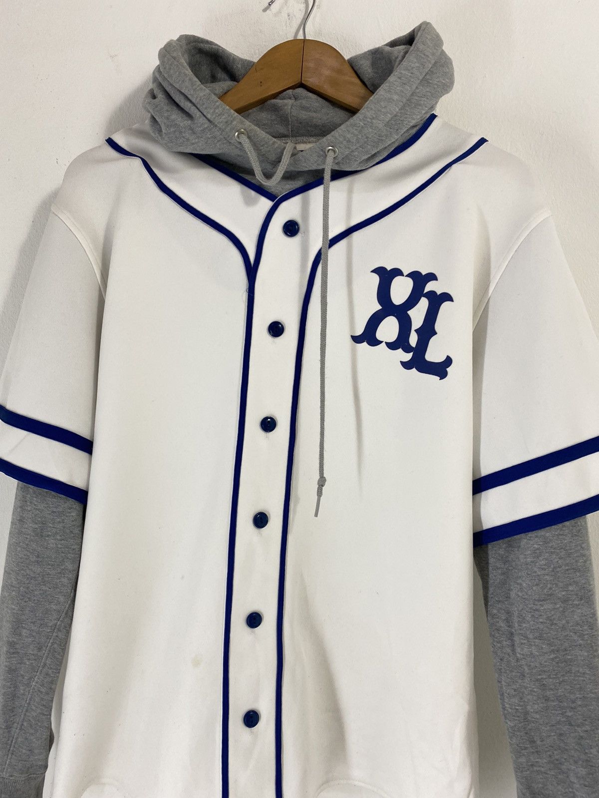 Japanese Brand XLarge Baseball Jersey Sweatshirt Hoodies Design Size US L / EU 52-54 / 3 - 3 Thumbnail