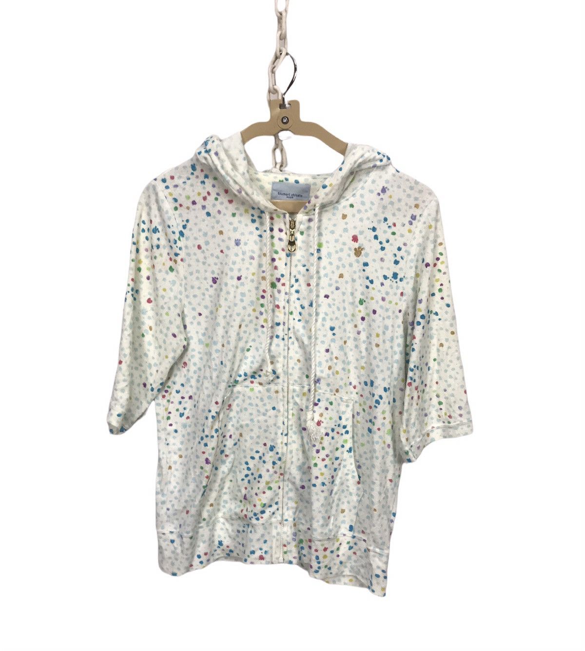 image of Tsumori Chisato Room Zipper Hoodie Shorts Sleeve, Men's (Size Small)