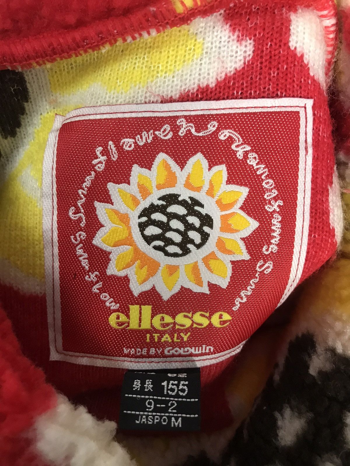 Ellesse × Goldwin × Vintage Vintage ellesse by goldwin sunflower fleece sweatshirt Size US L / EU 52-54 / 3 - 3 Thumbnail