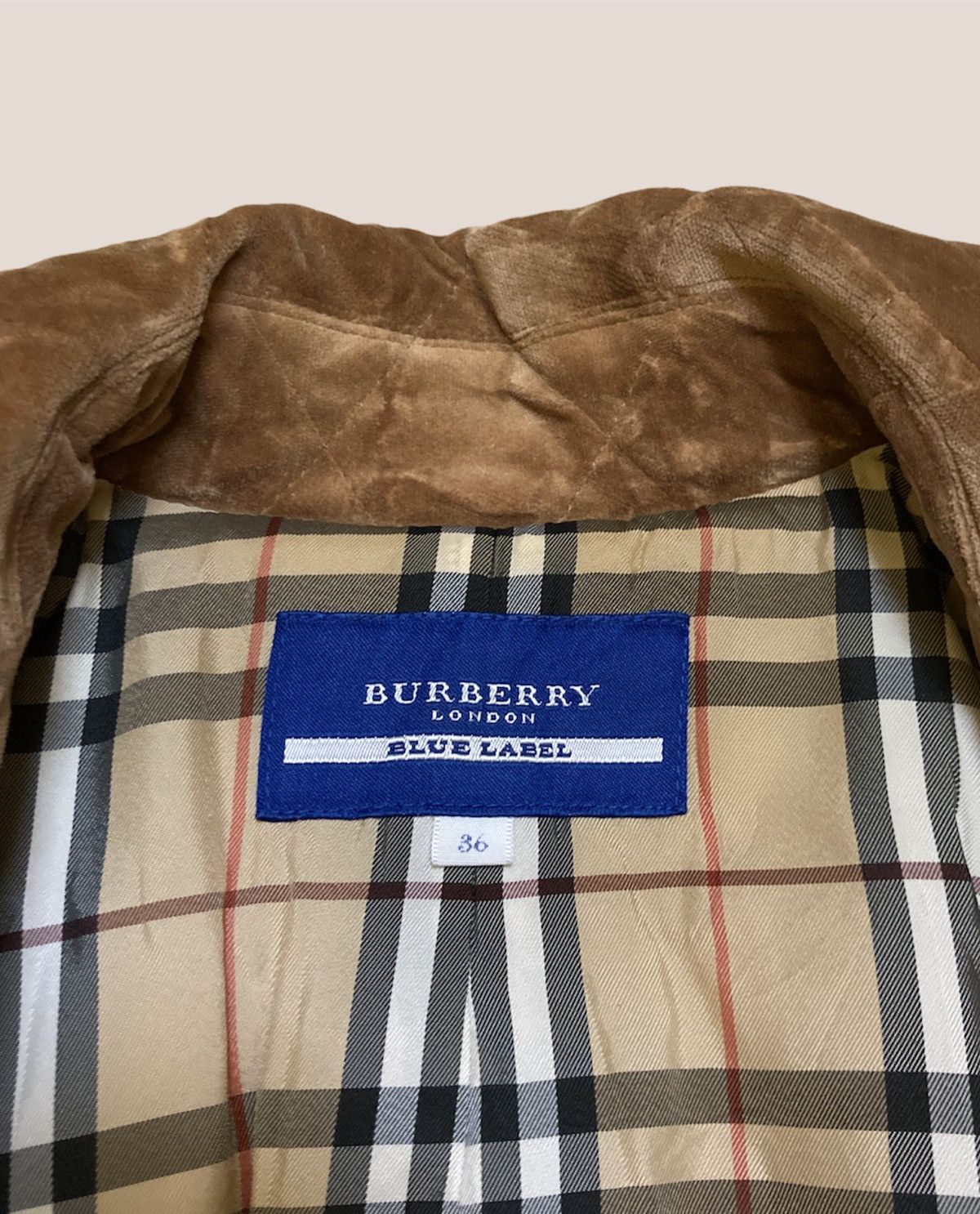 Burberry Burberry London Nova Check Velvet Jacket Size XS / US 0-2 / IT 36-38 - 5 Thumbnail
