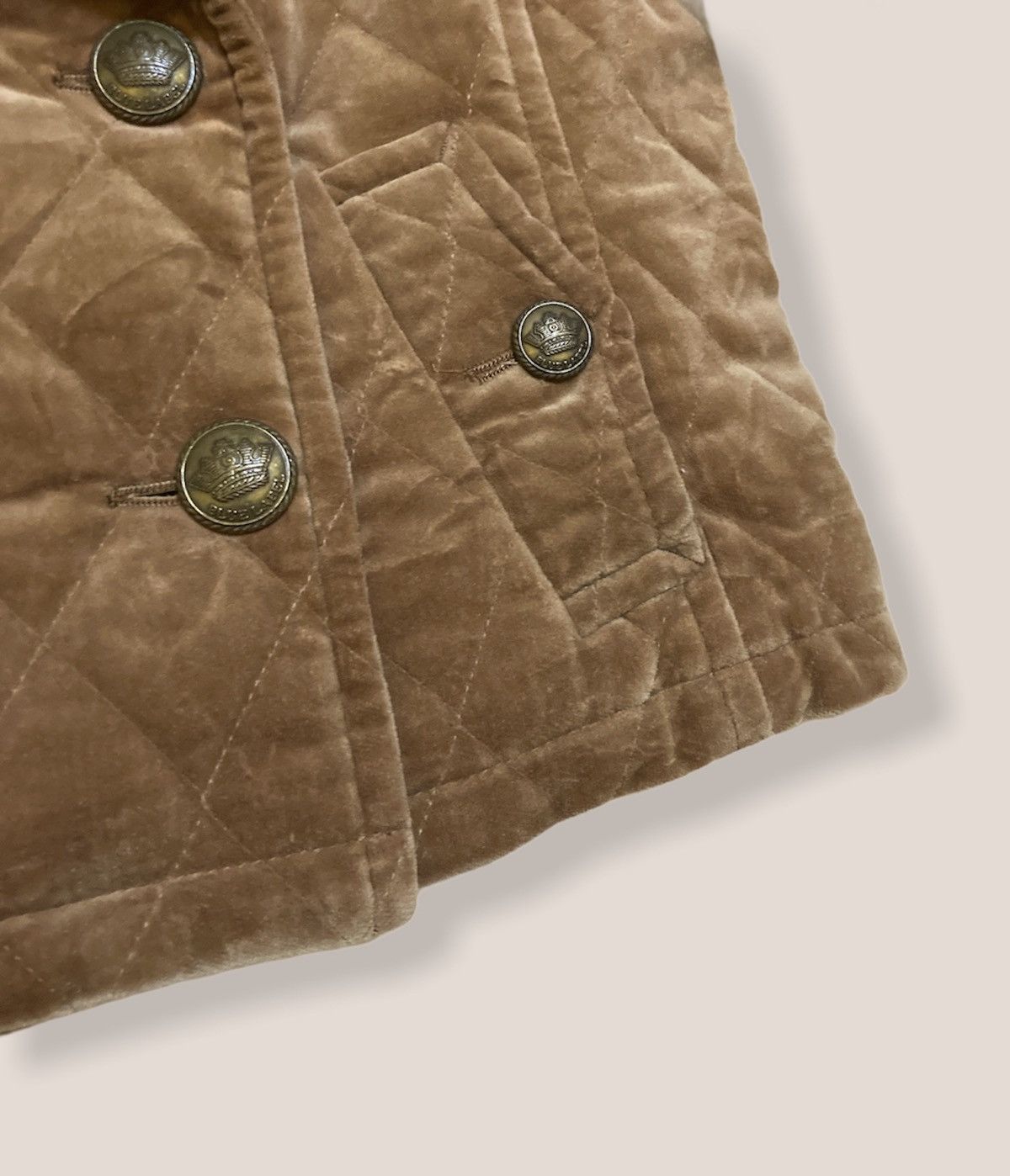 Burberry Burberry London Nova Check Velvet Jacket Size XS / US 0-2 / IT 36-38 - 6 Thumbnail
