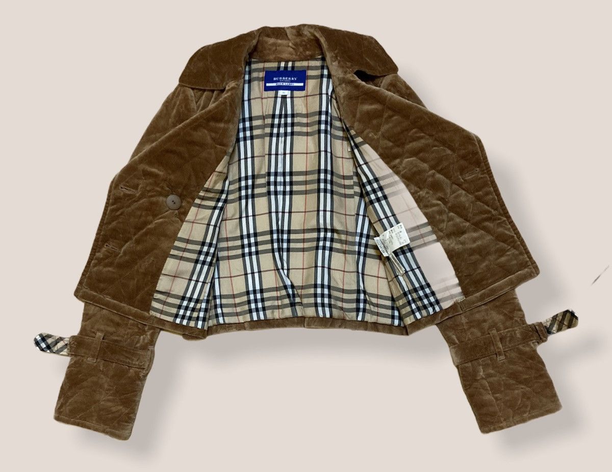 Burberry Burberry London Nova Check Velvet Jacket Size XS / US 0-2 / IT 36-38 - 3 Thumbnail