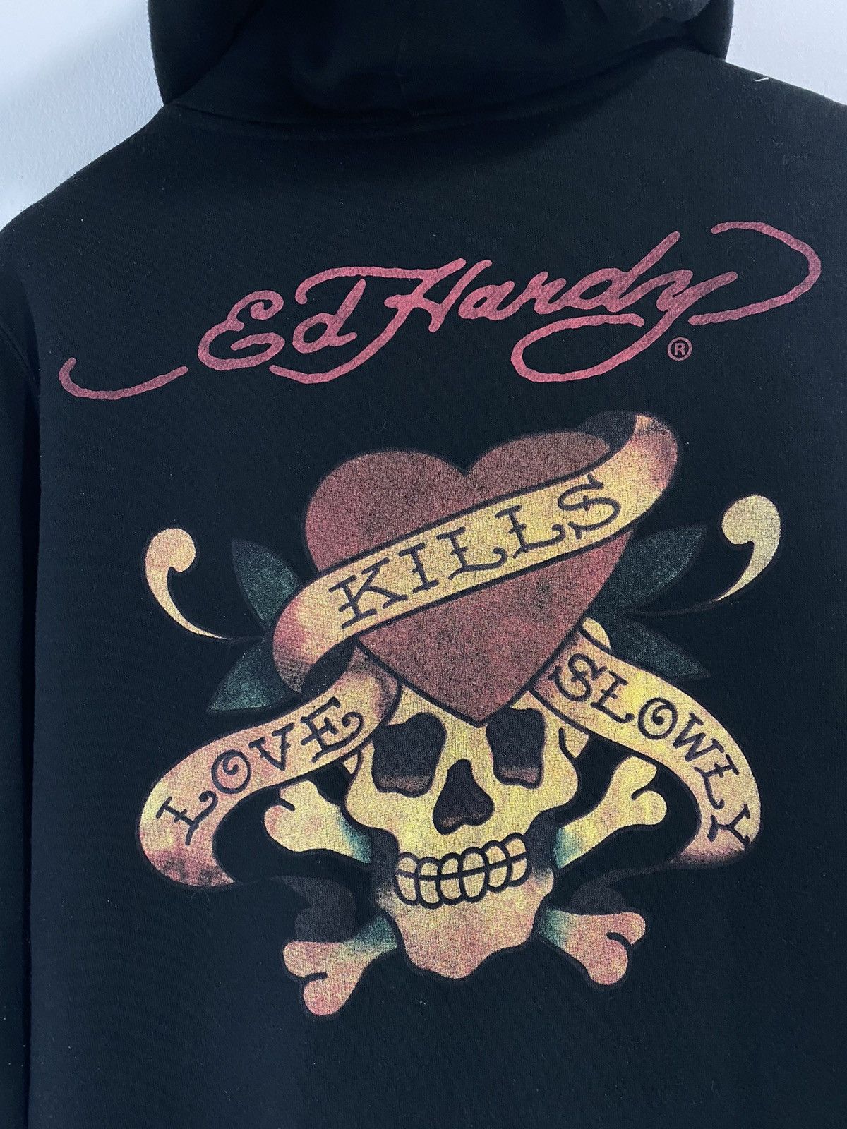 Christian Audigier × Ed Hardy Ed Hardy Love Kills Slowly Sweater Hoodies Design Skull Size US M / EU 48-50 / 2 - 3 Thumbnail