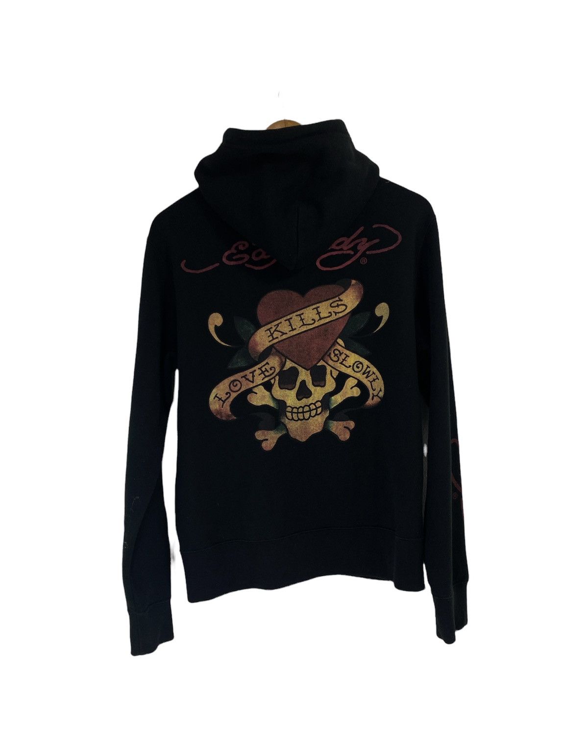 Christian Audigier × Ed Hardy Ed Hardy Love Kills Slowly Sweater Hoodies Design Skull Size US M / EU 48-50 / 2 - 1 Thumbnail