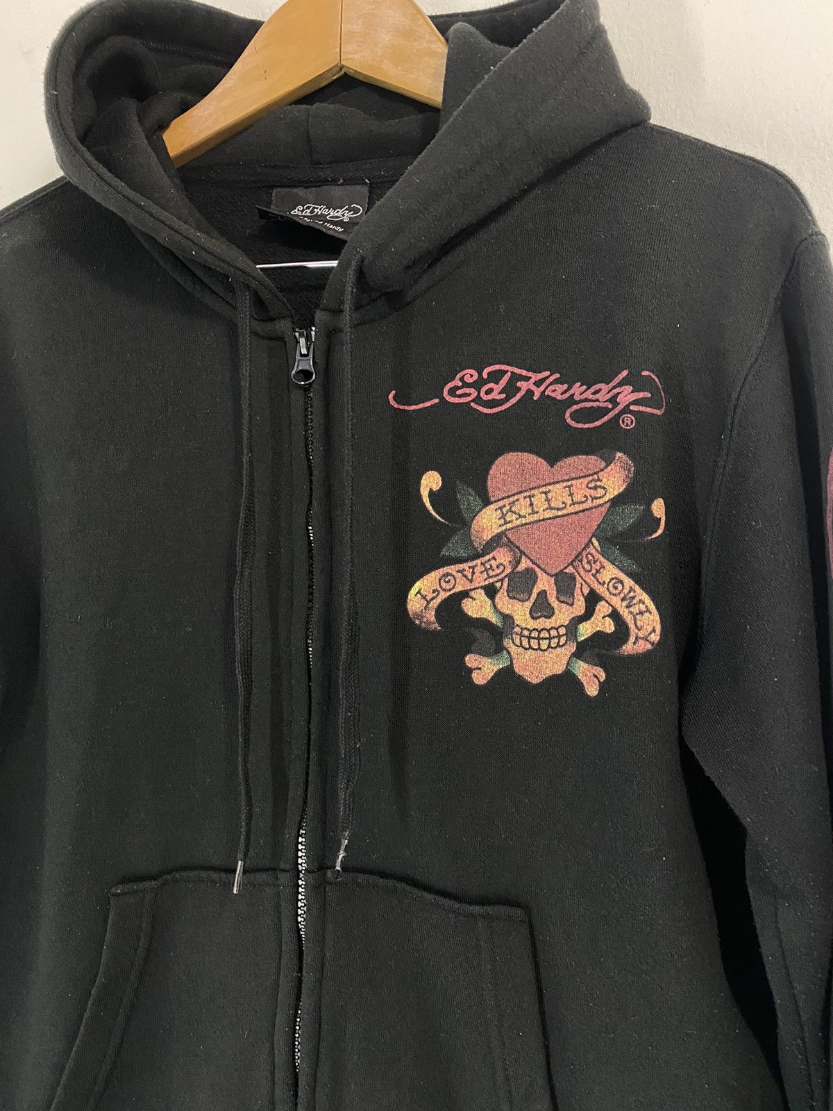 Christian Audigier × Ed Hardy Ed Hardy Love Kills Slowly Sweater Hoodies Design Skull Size US M / EU 48-50 / 2 - 4 Thumbnail