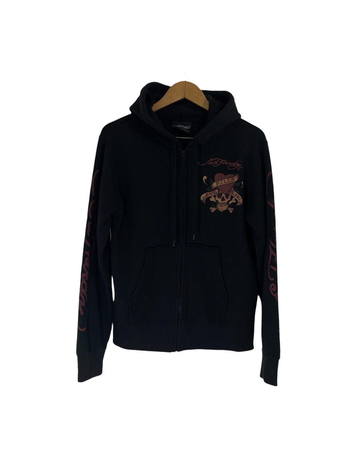 Christian Audigier × Ed Hardy Ed Hardy Love Kills Slowly Sweater Hoodies Design Skull Size US M / EU 48-50 / 2 - 2 Thumbnail