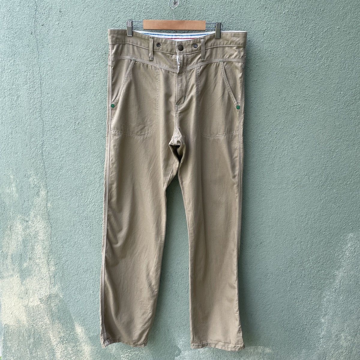 Edwin Vintage EDWIN DUNGAREE Casual Pants Size US 35 - 1 Thumbnail