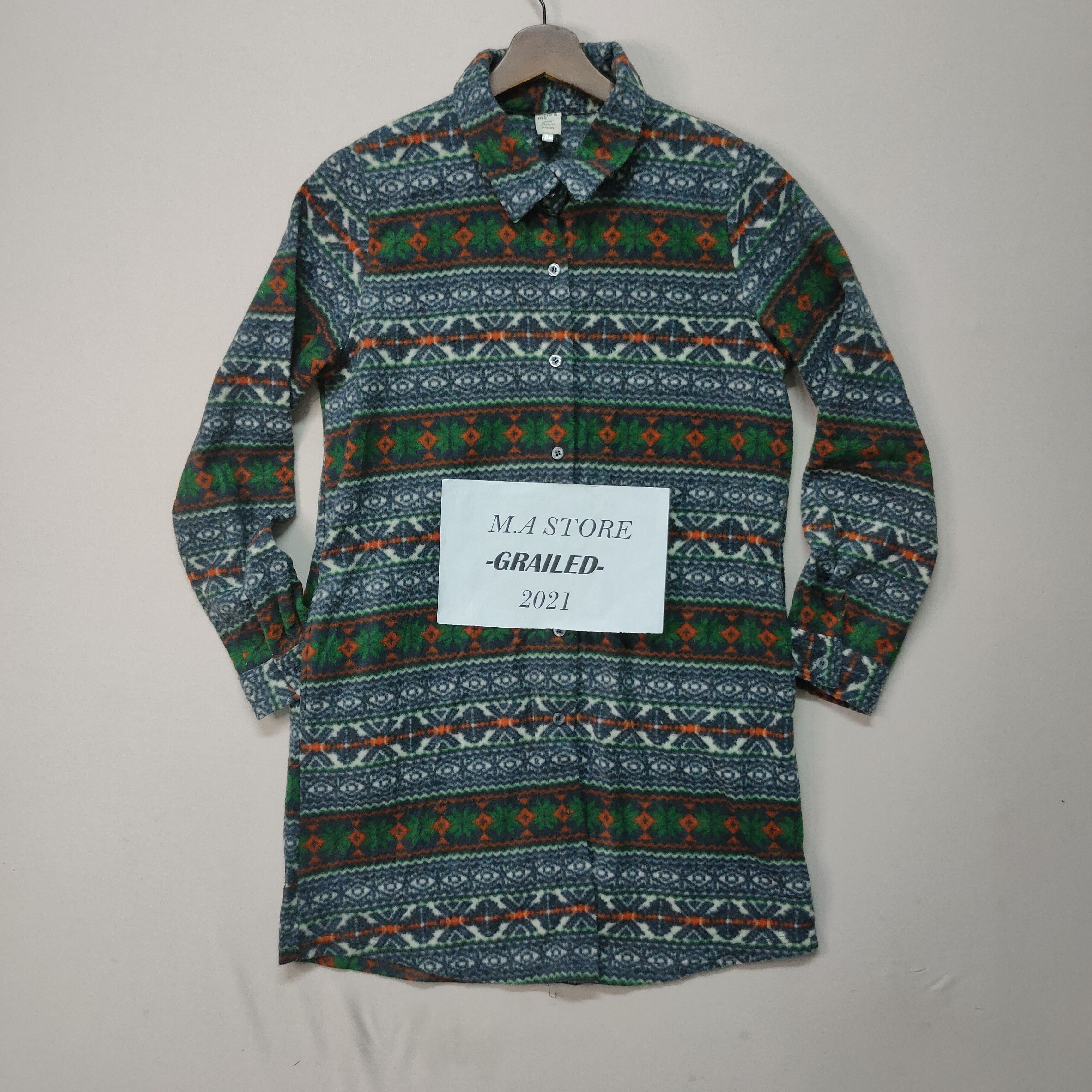 image of Vintage Unbranded Navajo Tribal Button Ups Shirt, Men's (Size Small)