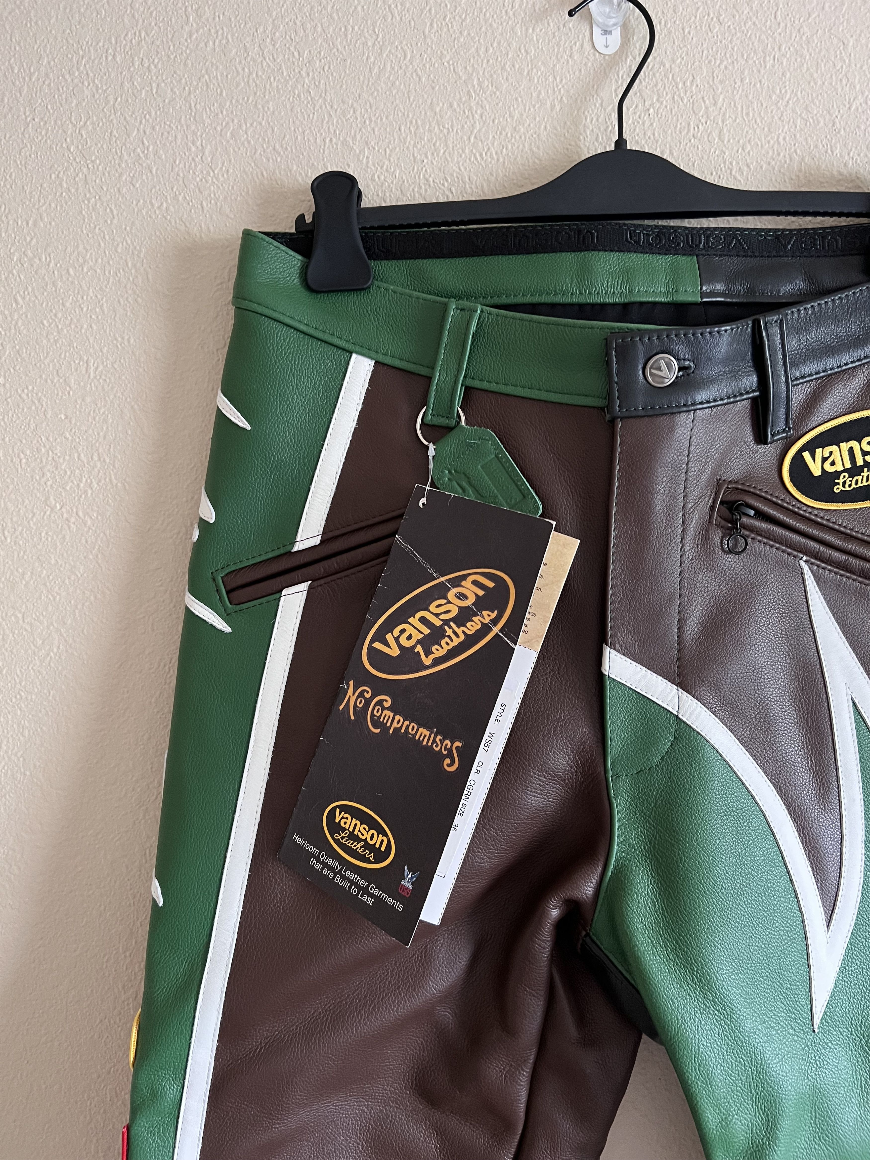 Supreme × Vanson Leathers × Yohji Yamamoto Supreme Yohji Yamamoto Vanson Leathers Split Pants Size US 36 / EU 52 - 5 Thumbnail