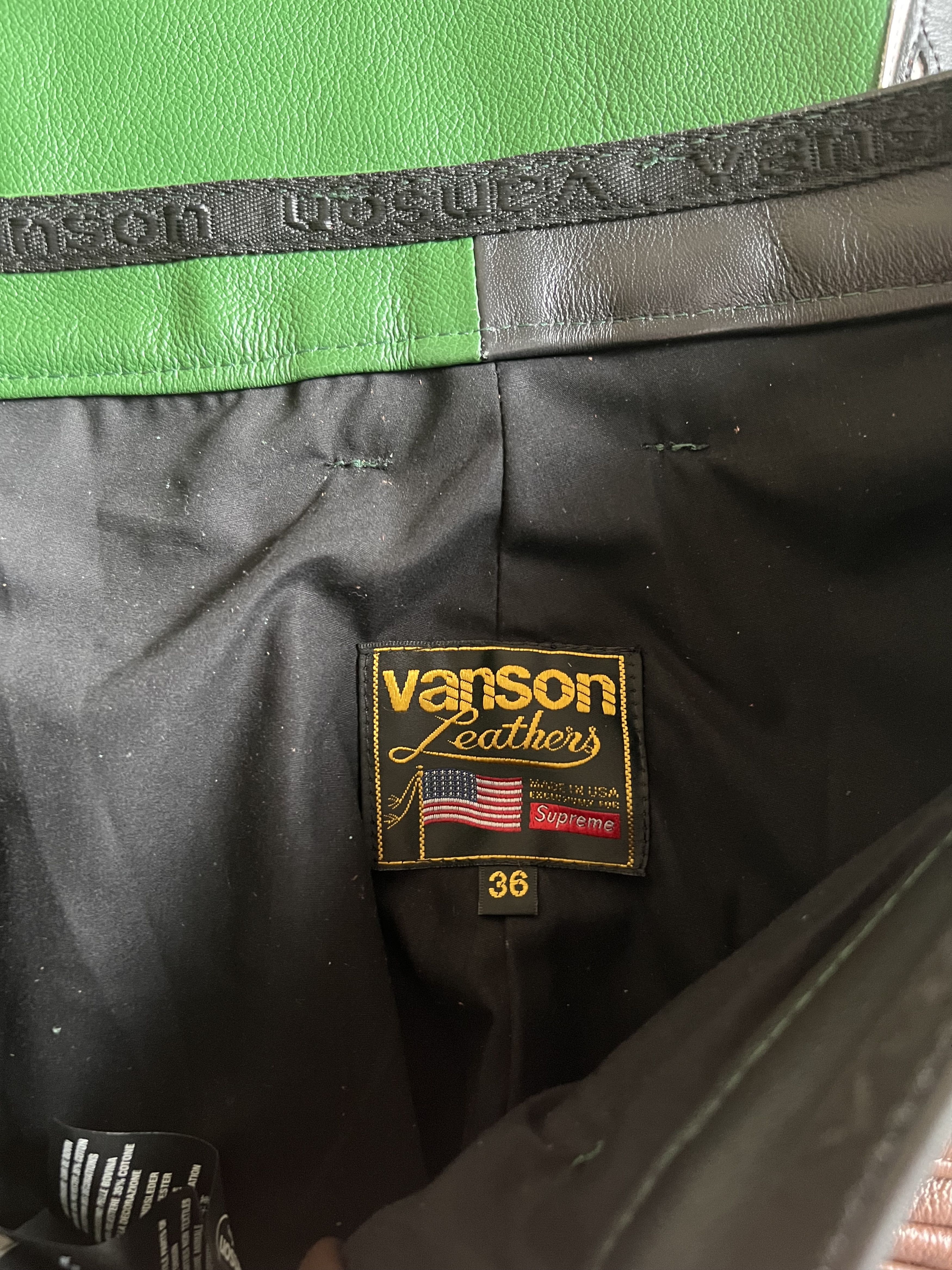 Supreme × Vanson Leathers × Yohji Yamamoto Supreme Yohji Yamamoto Vanson Leathers Split Pants Size US 36 / EU 52 - 13 Thumbnail