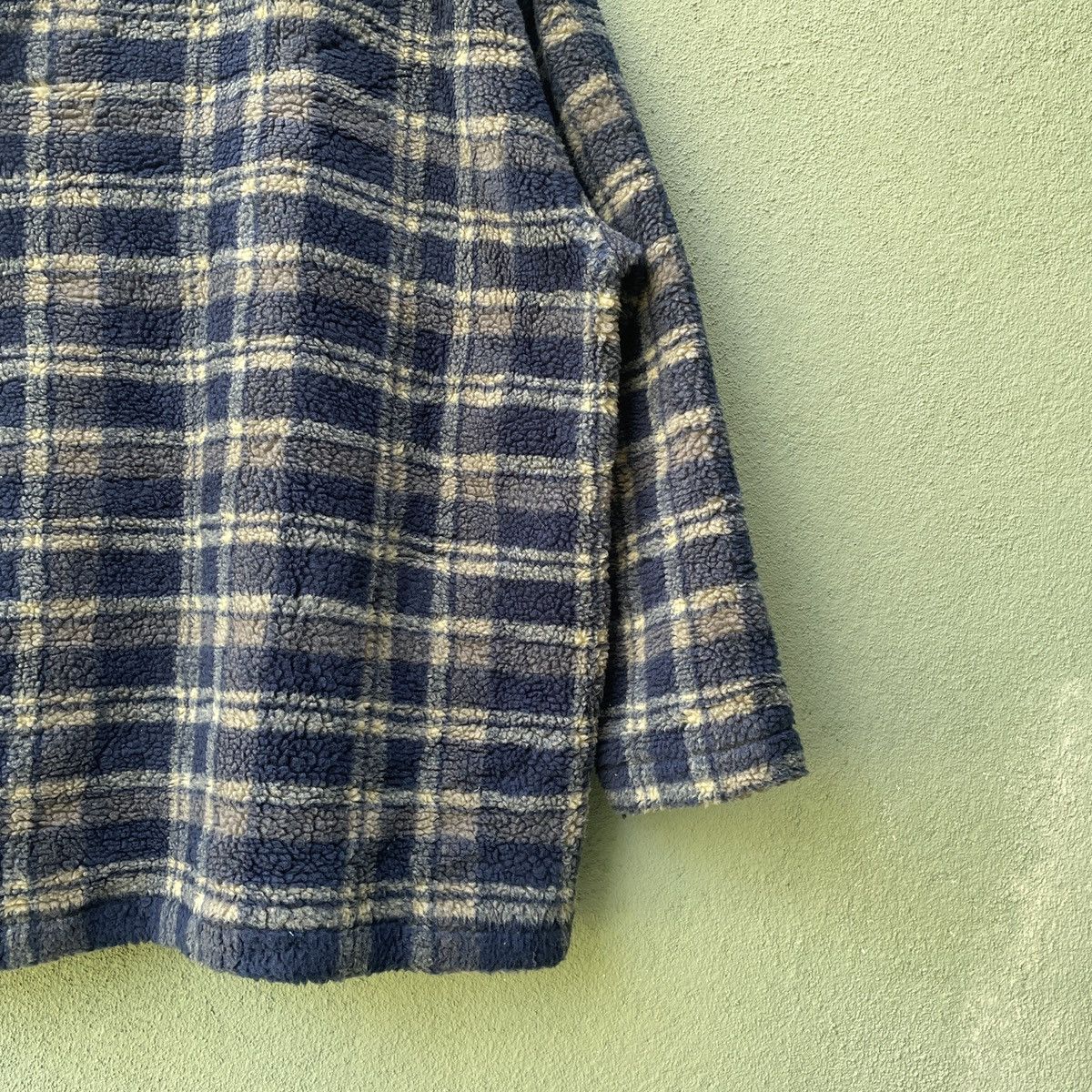 Japanese Brand Vintage HANES Checkred Zipper Hooded Fleece Jacket Size US XXL / EU 58 / 5 - 10 Thumbnail