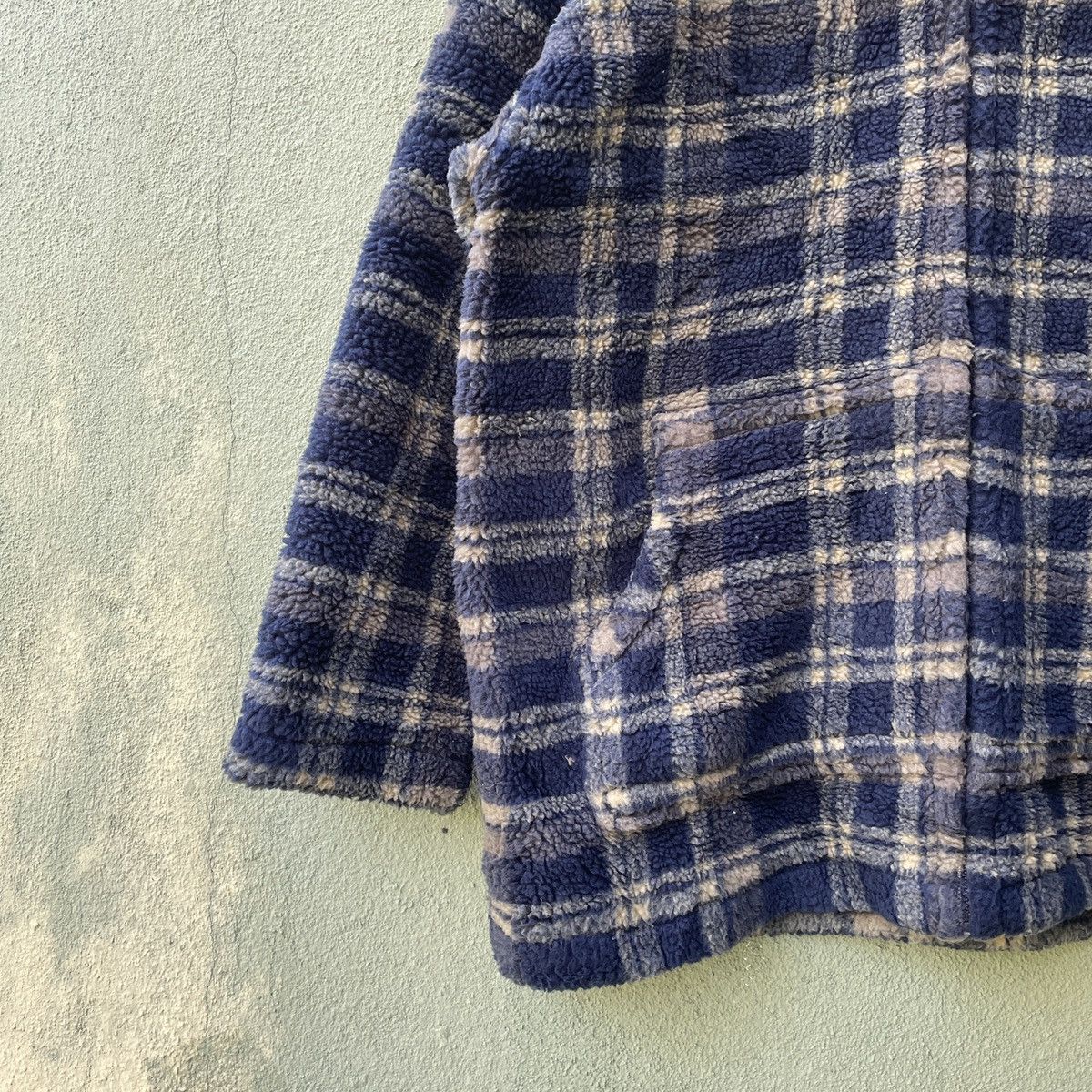 Japanese Brand Vintage HANES Checkred Zipper Hooded Fleece Jacket Size US XXL / EU 58 / 5 - 4 Thumbnail