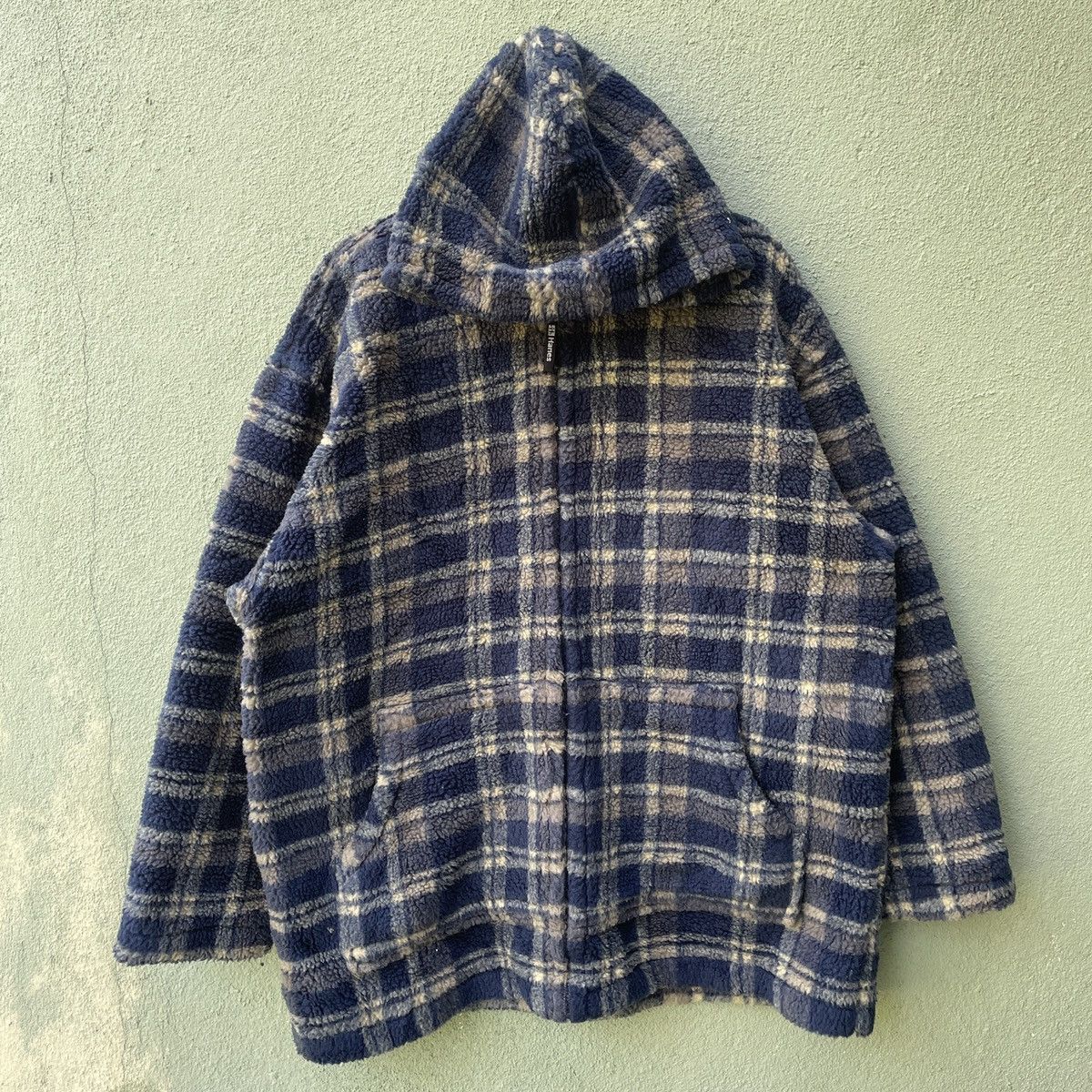 Japanese Brand Vintage HANES Checkred Zipper Hooded Fleece Jacket Size US XXL / EU 58 / 5 - 1 Thumbnail
