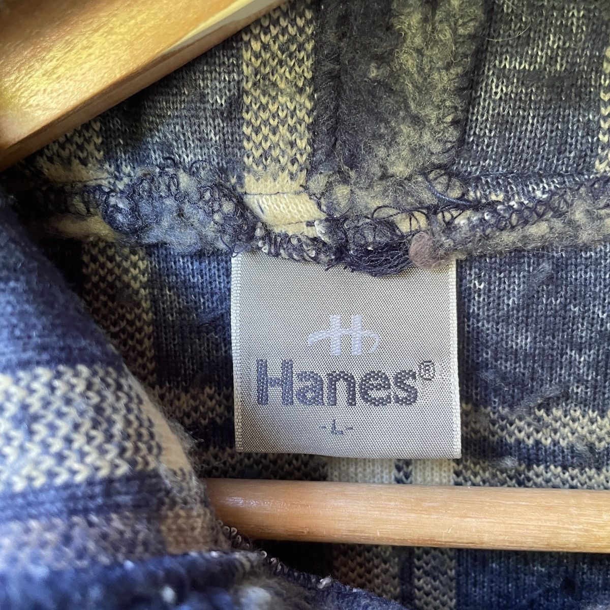 Japanese Brand Vintage HANES Checkred Zipper Hooded Fleece Jacket Size US XXL / EU 58 / 5 - 7 Thumbnail