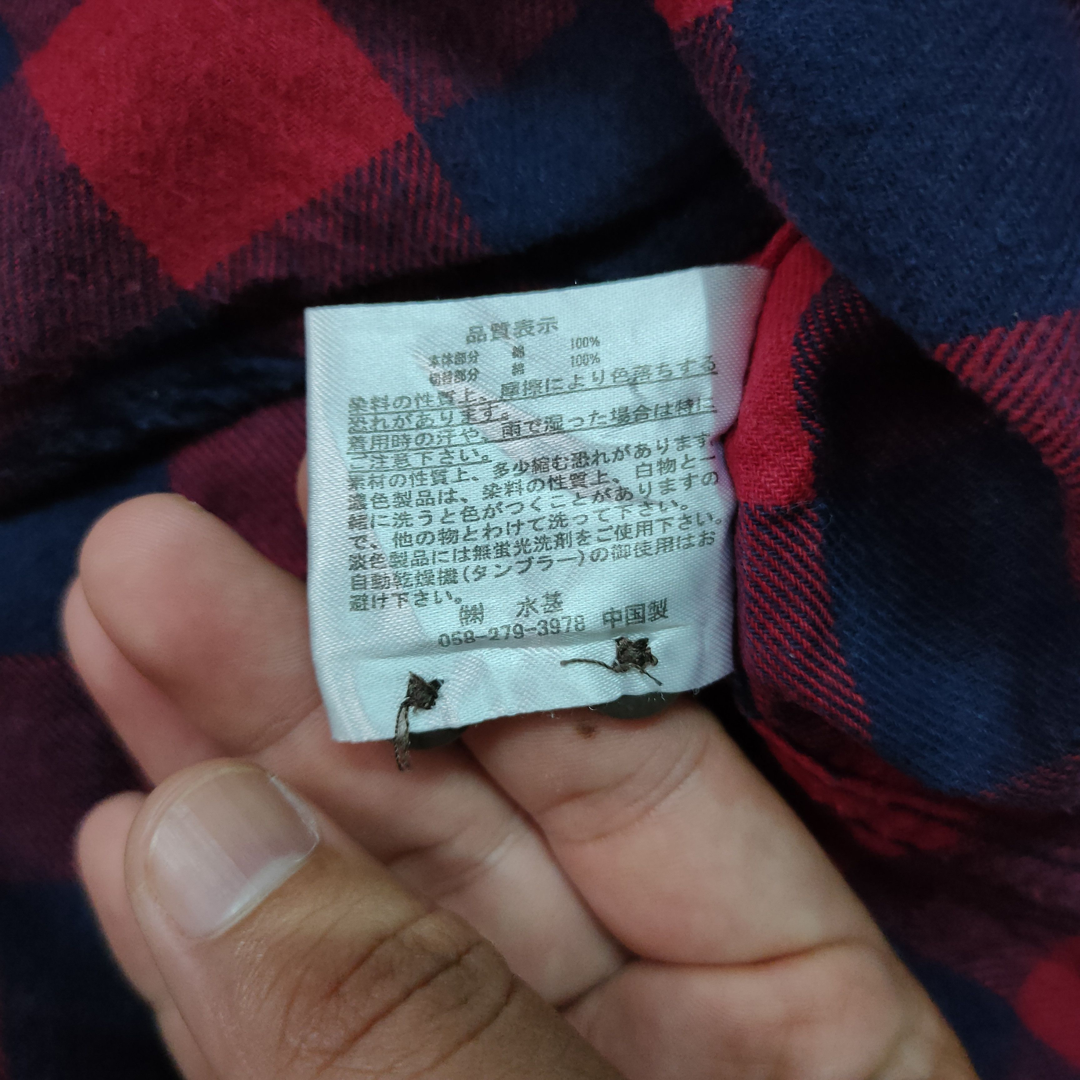 Japanese Brand × Vintage VINTAGE GENBONY CHEECKRED FLANEL BUTTON UPS SHIRT Size US M / EU 48-50 / 2 - 5 Thumbnail