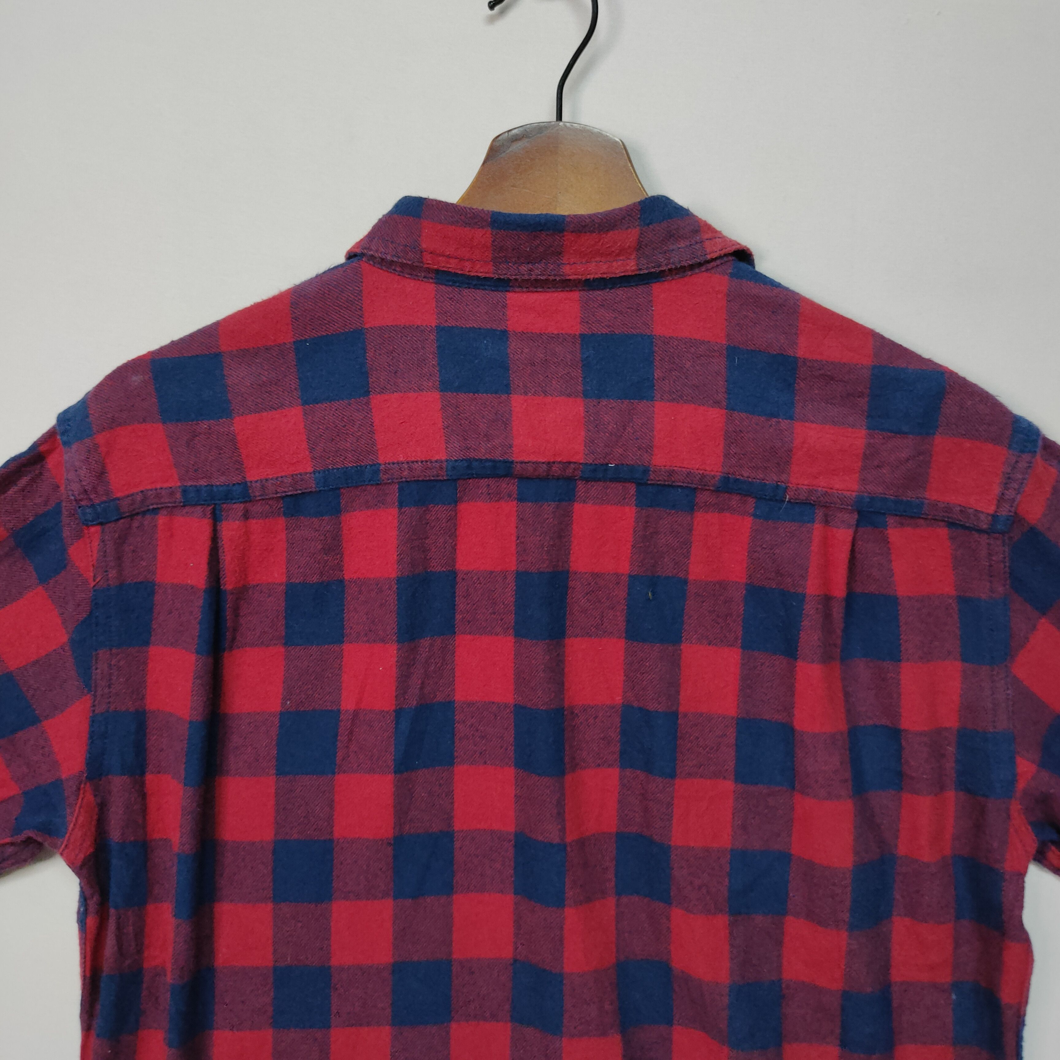Japanese Brand × Vintage VINTAGE GENBONY CHEECKRED FLANEL BUTTON UPS SHIRT Size US M / EU 48-50 / 2 - 10 Thumbnail