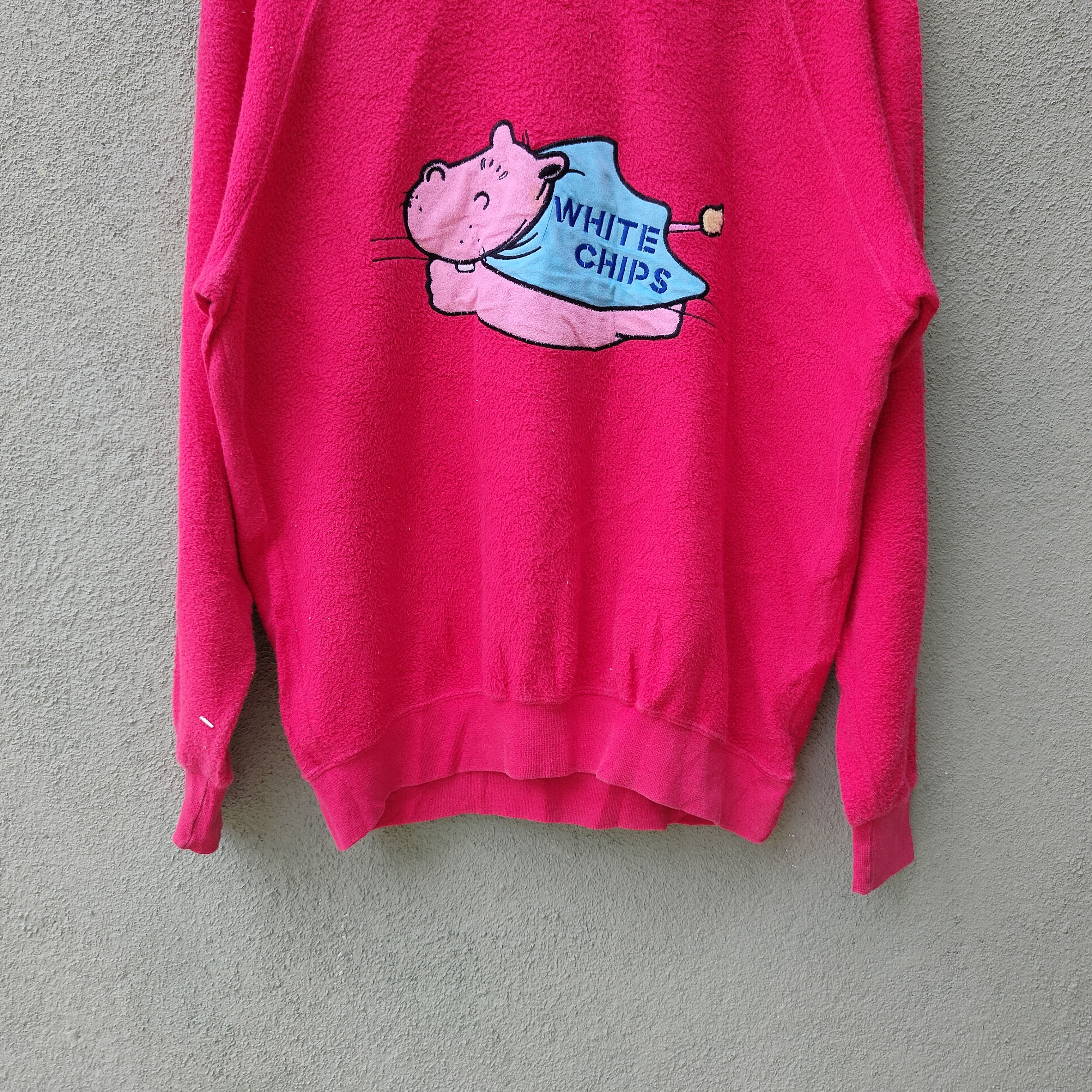 Designer × Japanese Brand Vintage White Chips Nice Design Big Logo Sweatshirt Size US L / EU 52-54 / 3 - 3 Thumbnail
