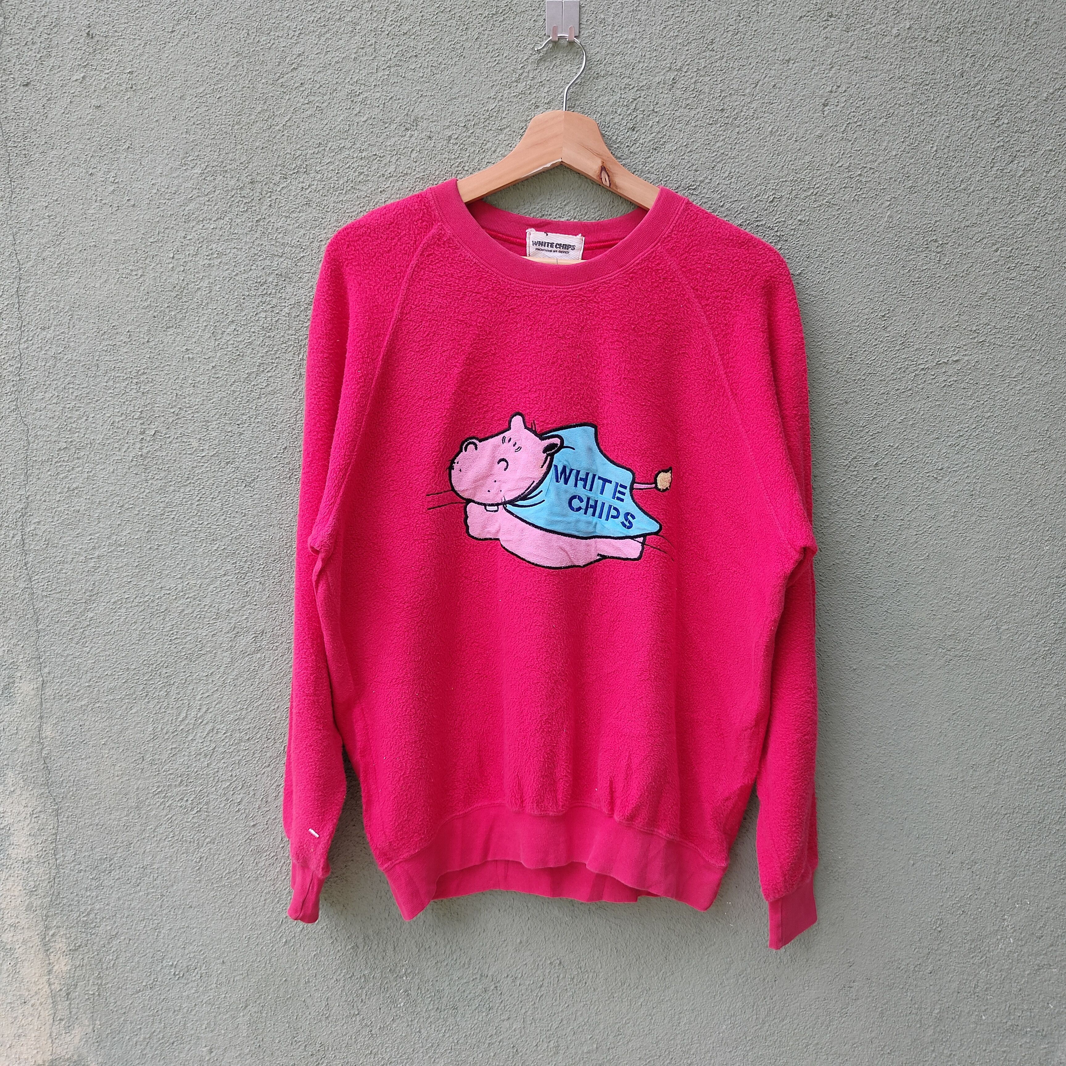 Designer × Japanese Brand Vintage White Chips Nice Design Big Logo Sweatshirt Size US L / EU 52-54 / 3 - 1 Thumbnail