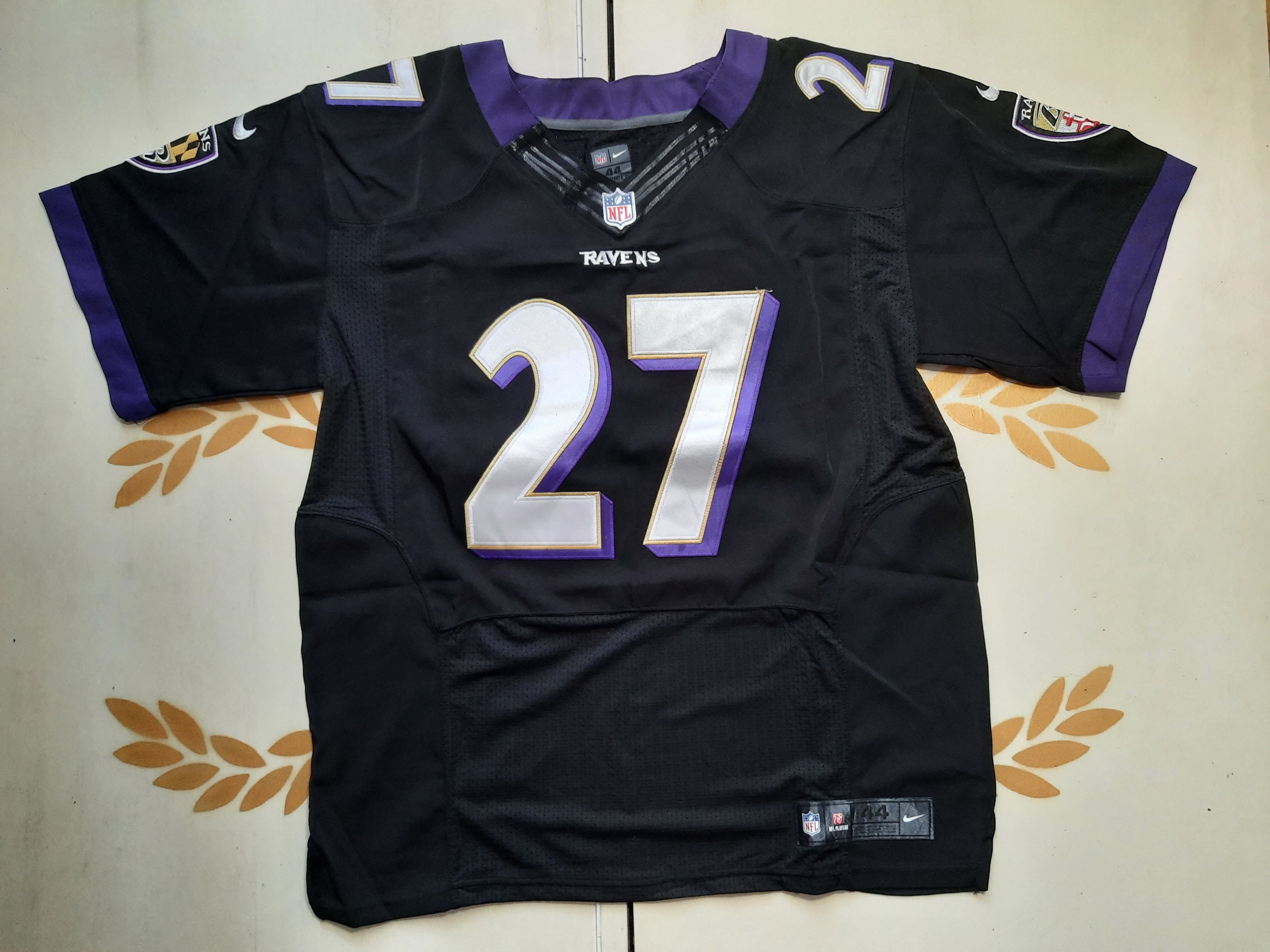 Reebok, Shirts, Ray Rice 27 Baltimore Ravens Nfl Jersey Stitched Reebok  On Field Mens Size 48