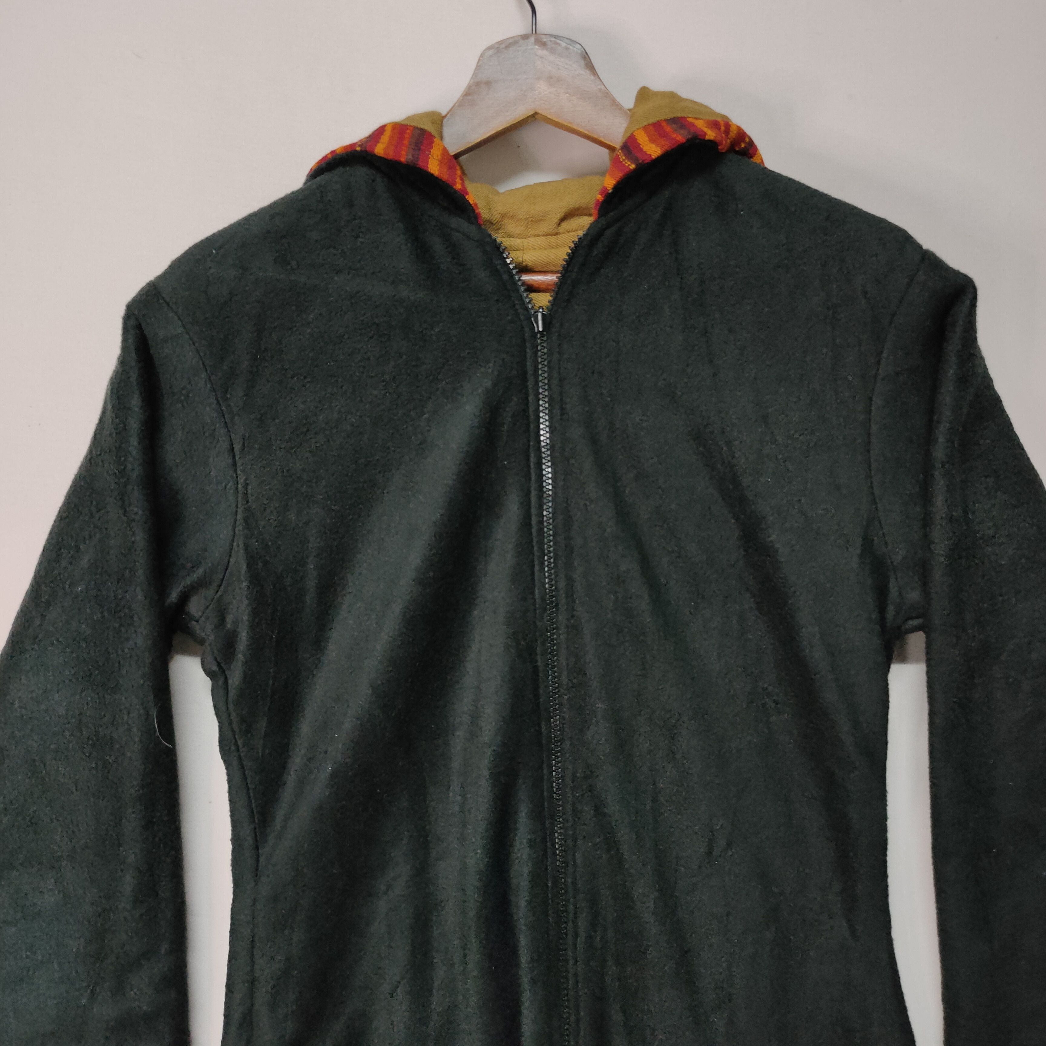 Other × Vintage VINTAGE UNBRANDED REVERSIBLE HOODIE ZIPPER JACKET Size US S / EU 44-46 / 1 - 13 Thumbnail