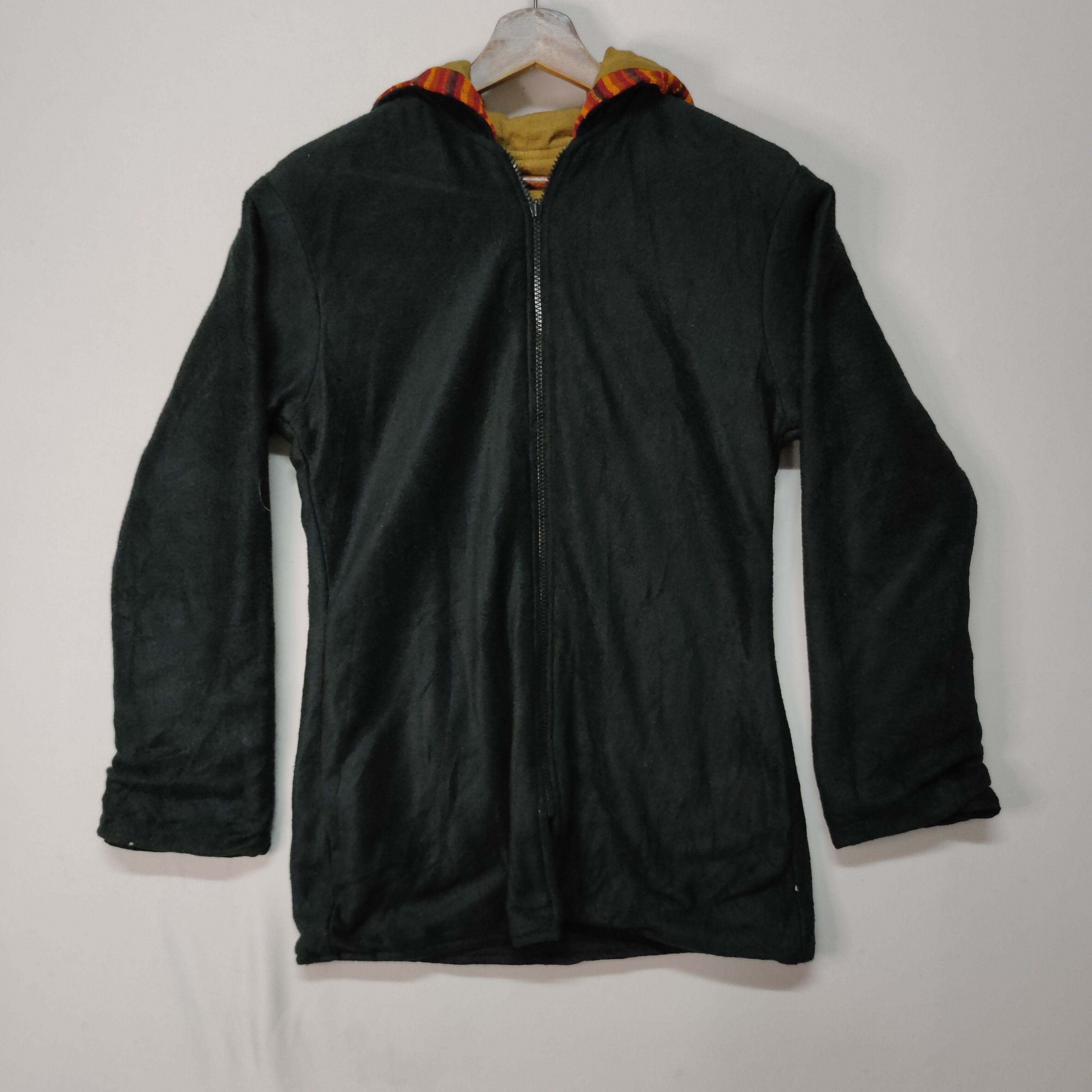 Other × Vintage VINTAGE UNBRANDED REVERSIBLE HOODIE ZIPPER JACKET Size US S / EU 44-46 / 1 - 8 Thumbnail