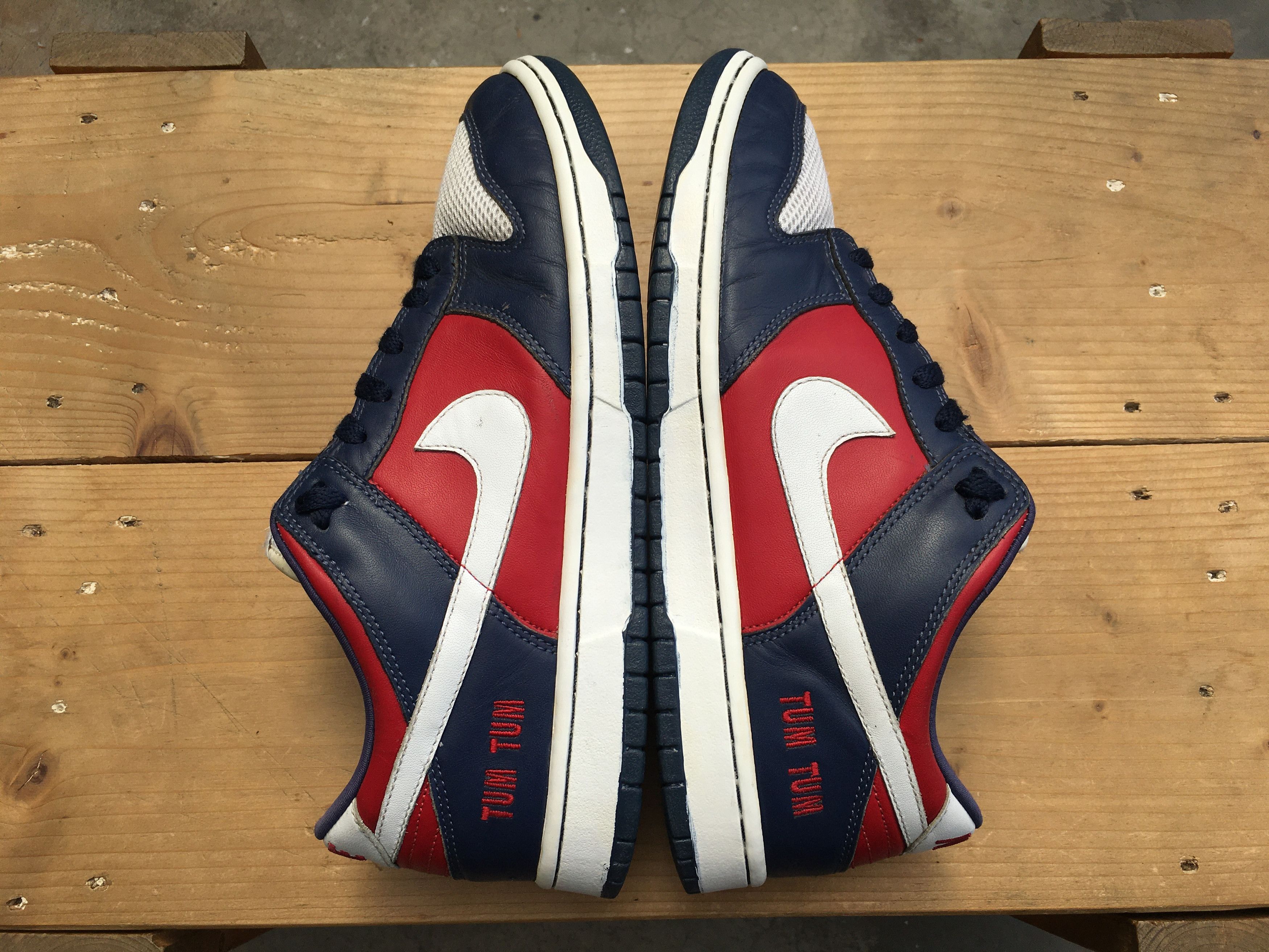 Nike 🔥 Nike Dunk Low ID Obsidian Red White 2007 Size US 10.5 / EU 43-44 - 20 Thumbnail