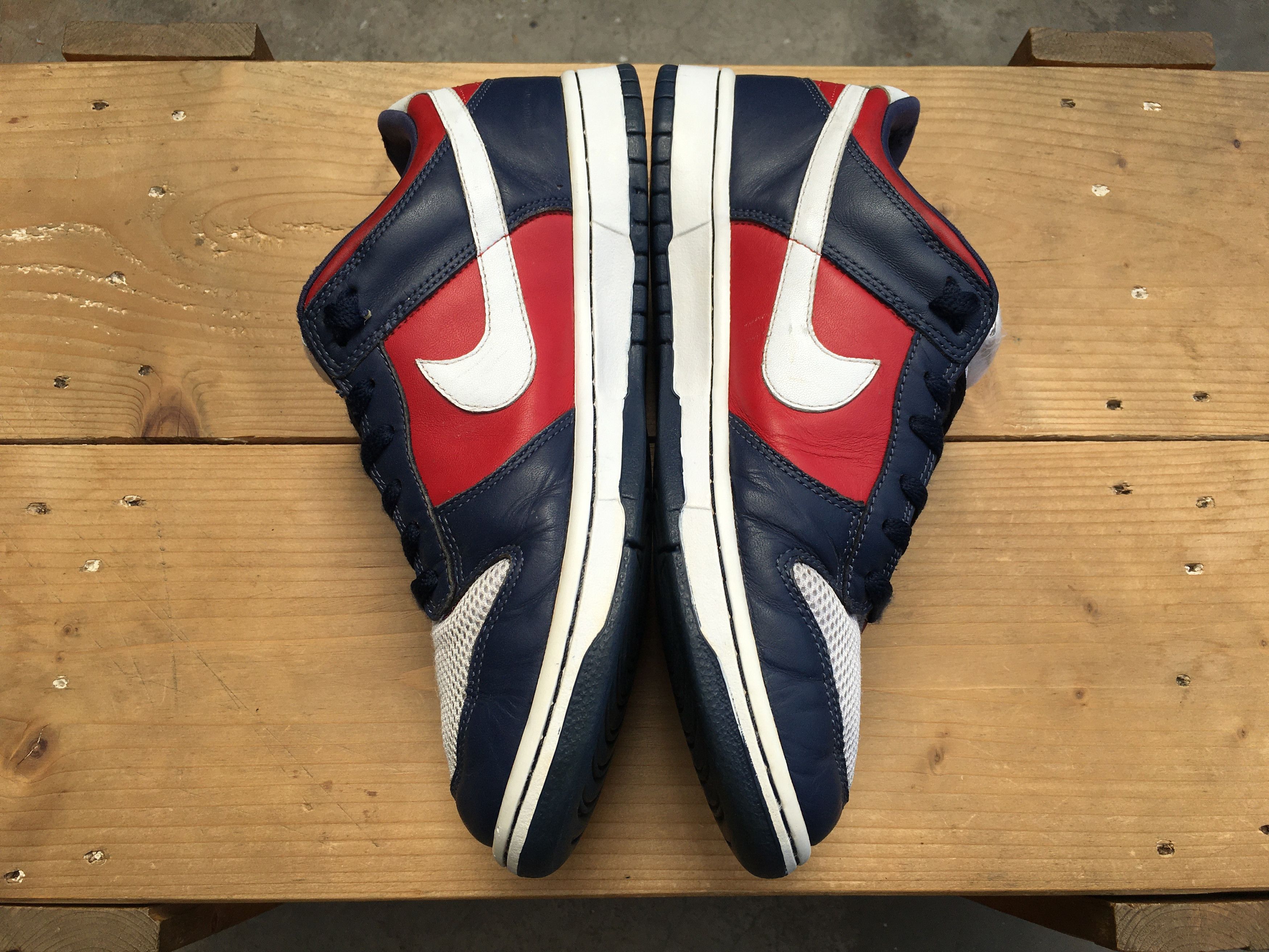Nike 🔥 Nike Dunk Low ID Obsidian Red White 2007 Size US 10.5 / EU 43-44 - 21 Thumbnail