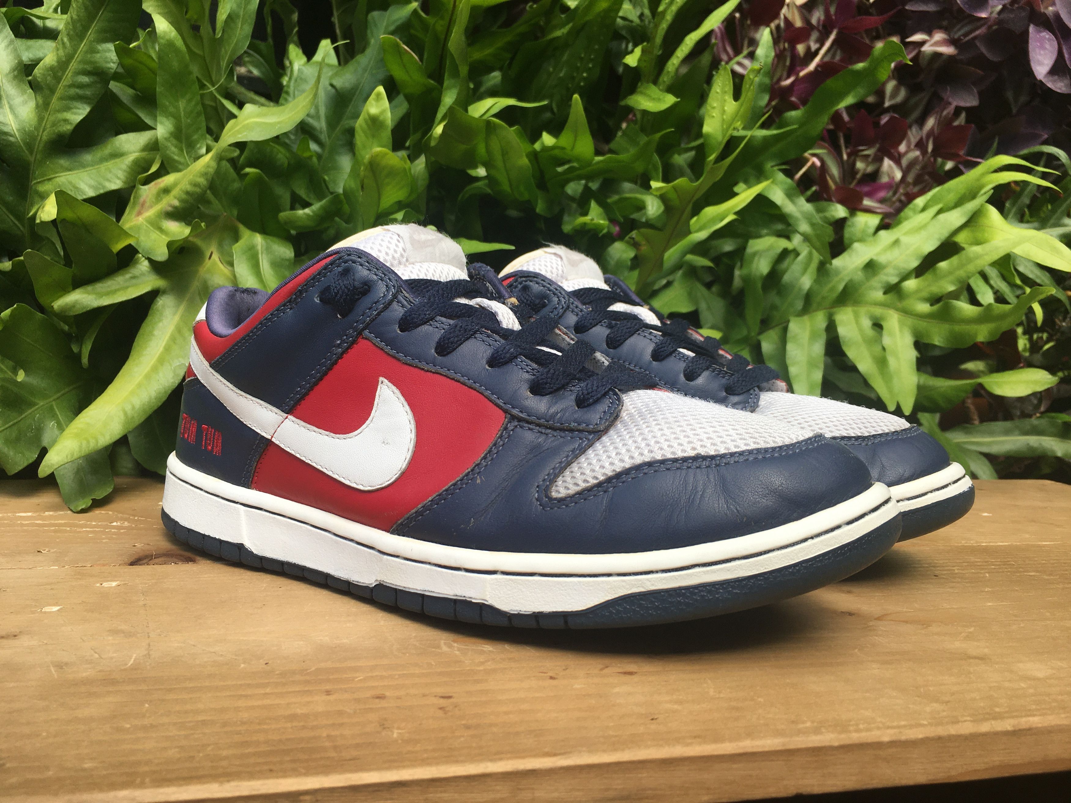 Nike 🔥 Nike Dunk Low ID Obsidian Red White 2007 Size US 10.5 / EU 43-44 - 6 Thumbnail