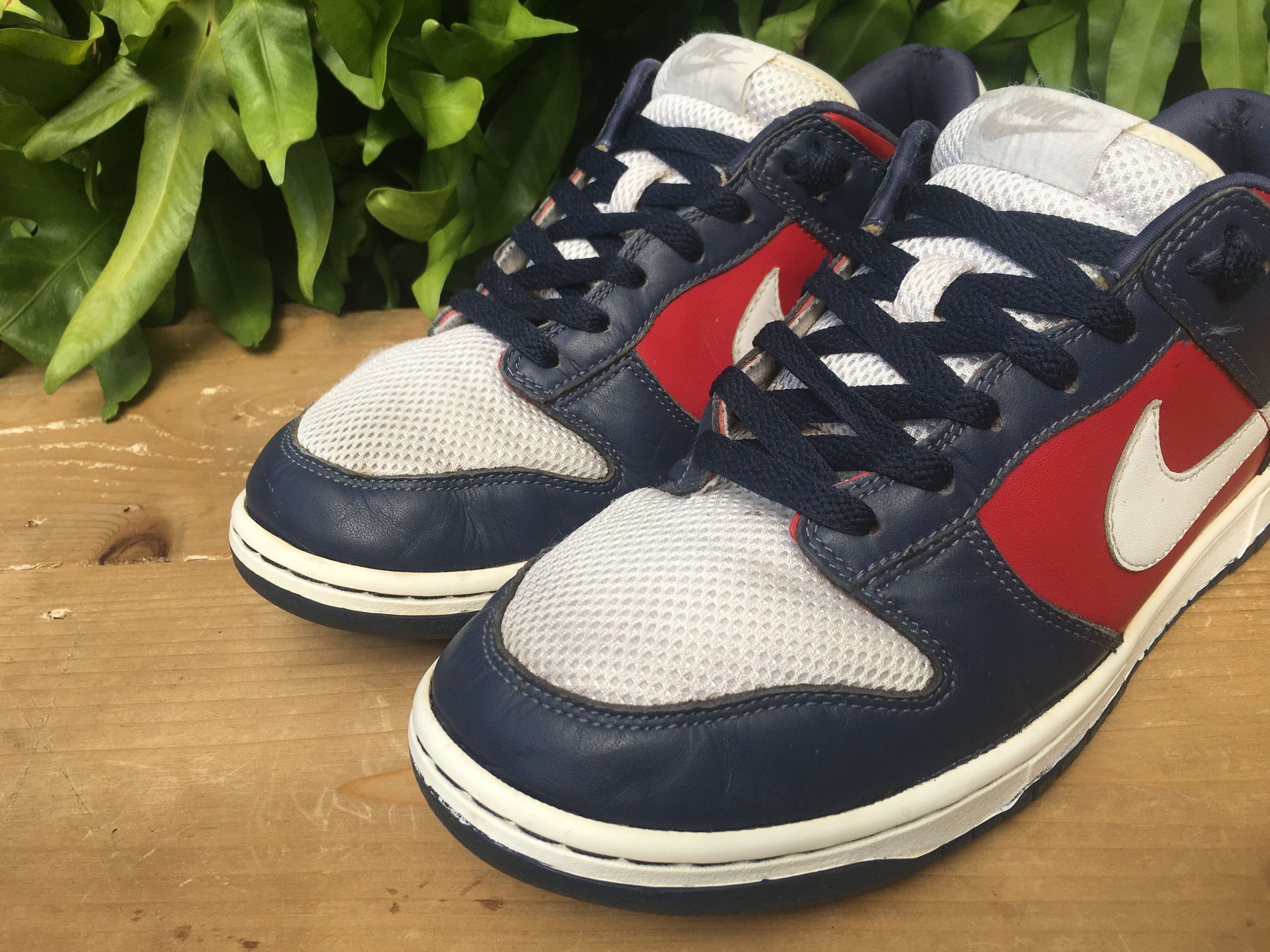 Nike 🔥 Nike Dunk Low ID Obsidian Red White 2007 Size US 10.5 / EU 43-44 - 7 Thumbnail