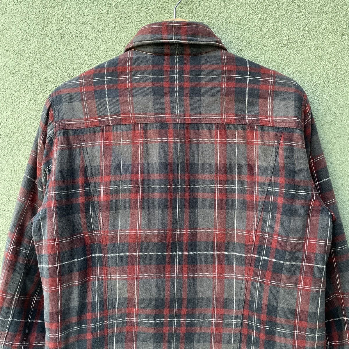 Levi's × Levi's Vintage Clothing × Vintage Vintage‼️ LEVI’S STRAUSS & CO Checkred Button Ups Jacket Size US M / EU 48-50 / 2 - 12 Thumbnail