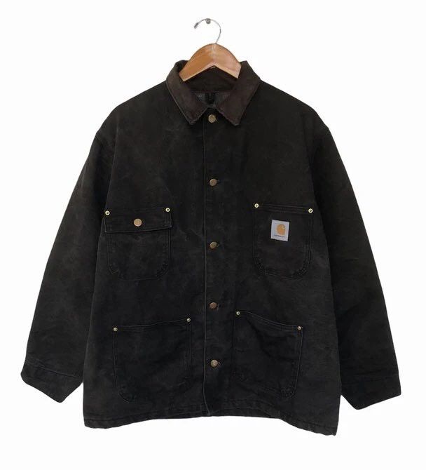 Carhartt VINTAGE CARHARTT DETROIT WOOL BLANKET LINING WORK JACKET Size US XL / EU 56 / 4 - 1 Thumbnail