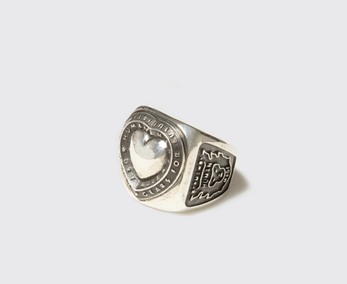 Human Made Human Made Heart College Ring in Silver | Grailed