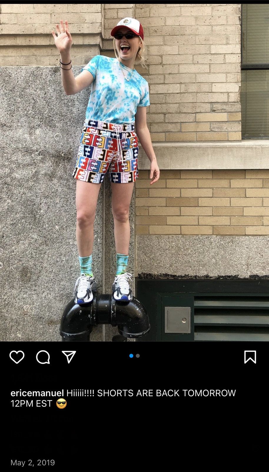 Eric Emanuel RARE OG 2019 Eric Emanuel FendEE Shorts Large Size US 34 / EU 50 - 19 Thumbnail