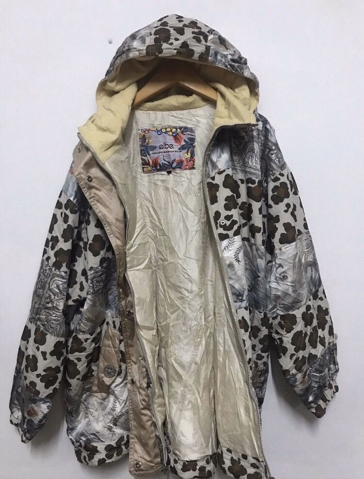 Vintage Elbe snow jacket hoodie Size US L / EU 52-54 / 3 - 3 Thumbnail