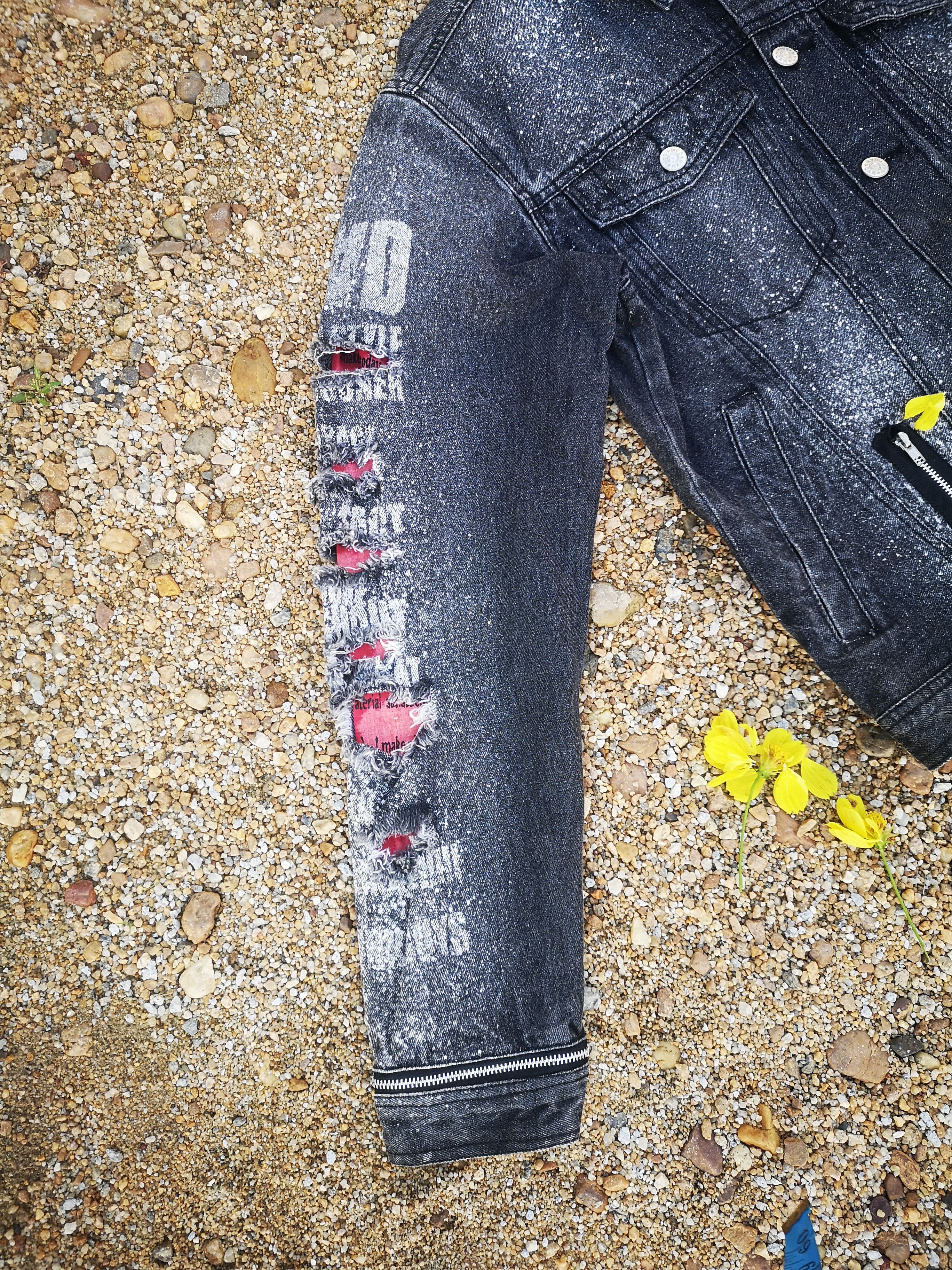 Japanese Brand MAD Distressed Denim Jacket Size US S / EU 44-46 / 1 - 8 Thumbnail