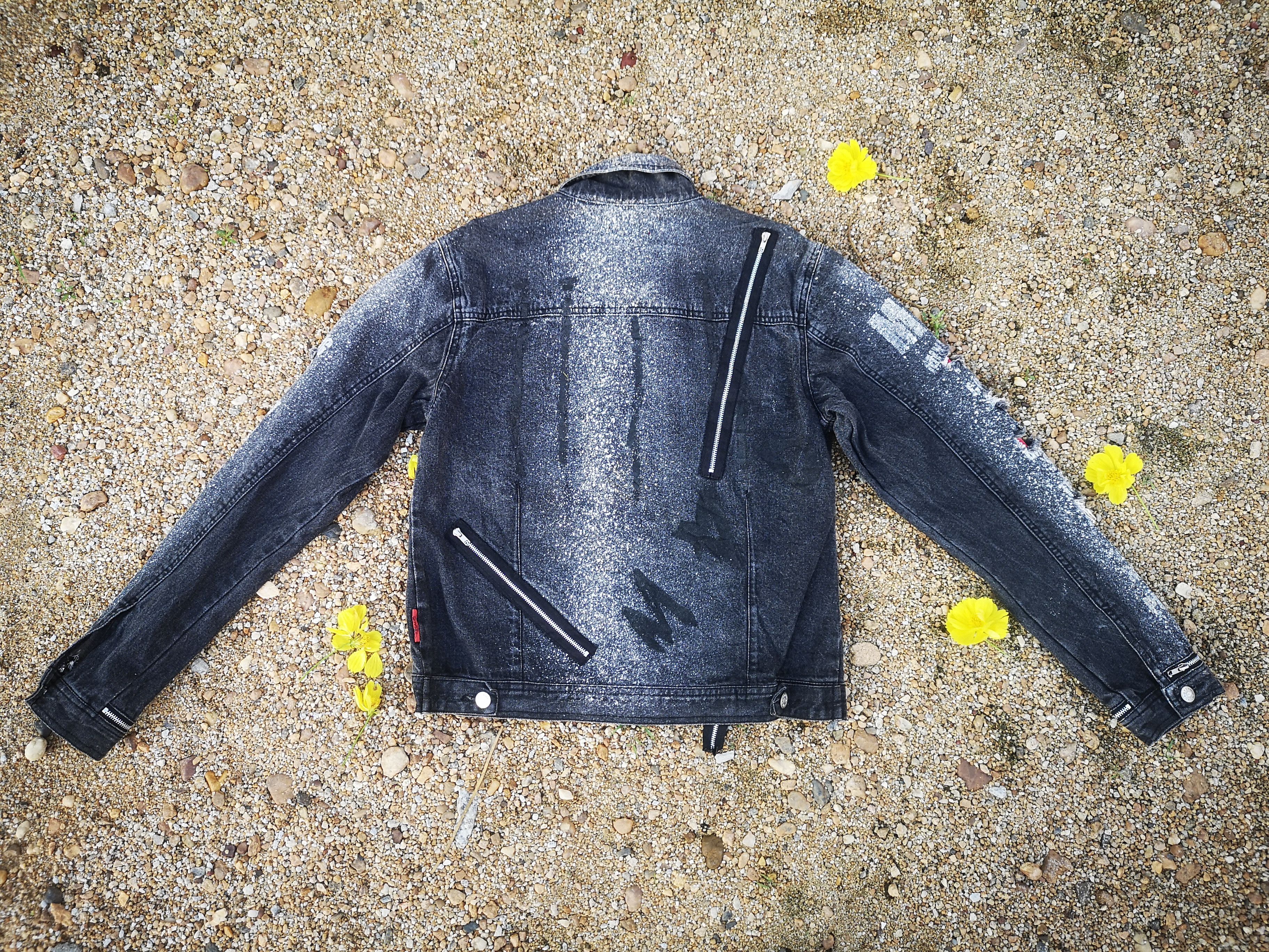Japanese Brand MAD Distressed Denim Jacket Size US S / EU 44-46 / 1 - 2 Thumbnail