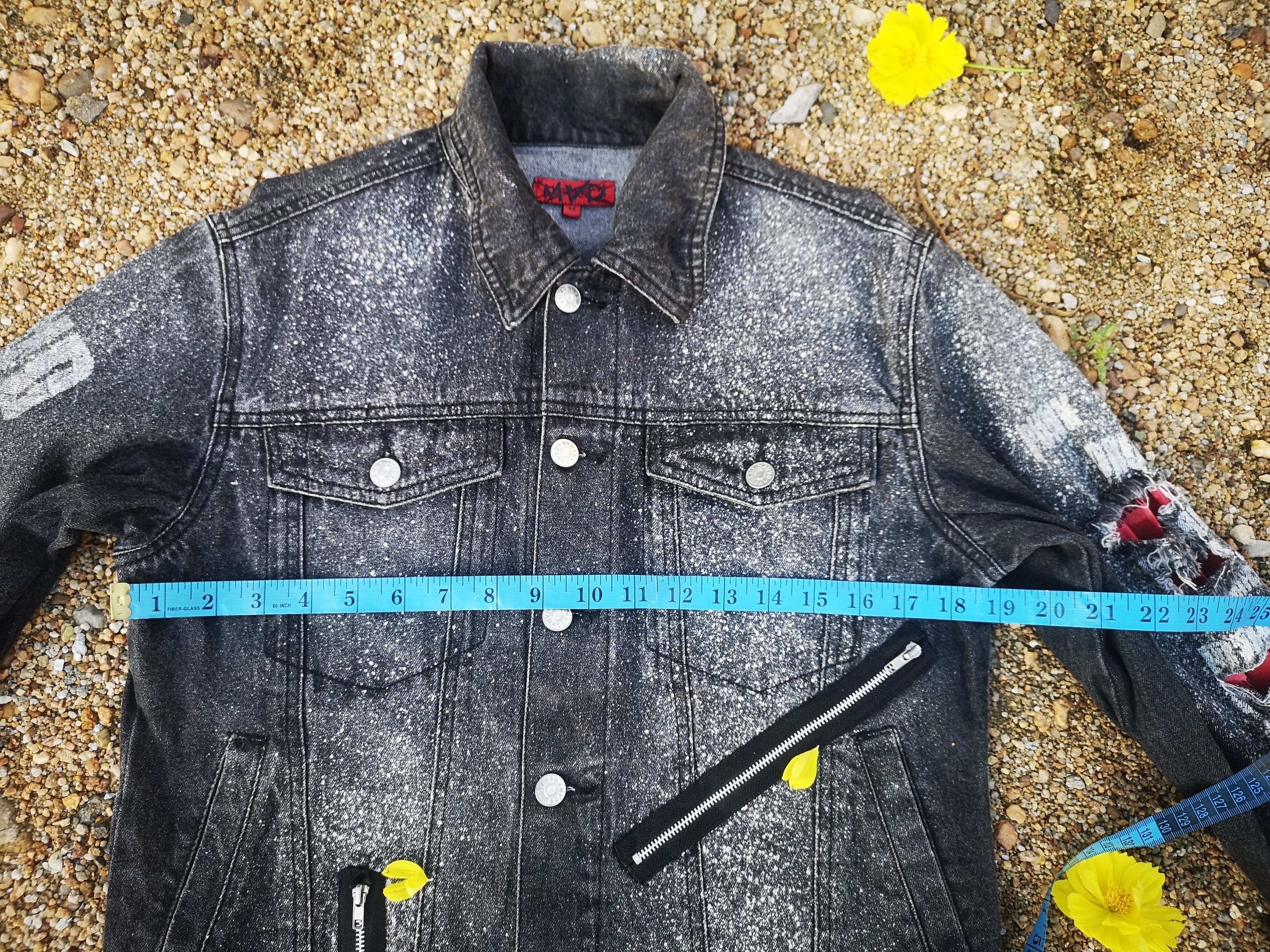 Japanese Brand MAD Distressed Denim Jacket Size US S / EU 44-46 / 1 - 14 Thumbnail