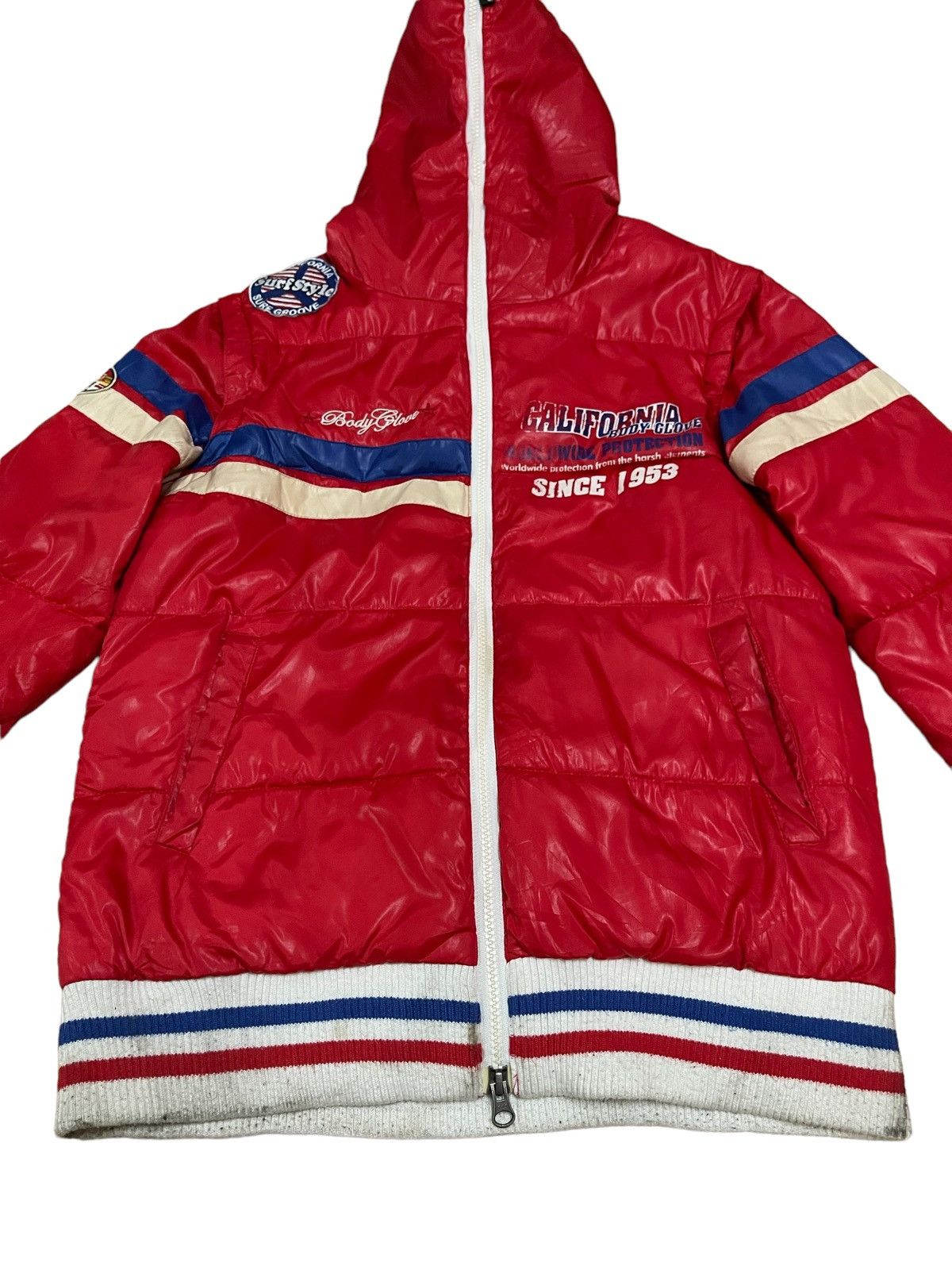Body Glove Vintage Y2K Body Glove Surf Full Print PufferJacket Size US M / EU 48-50 / 2 - 7 Thumbnail