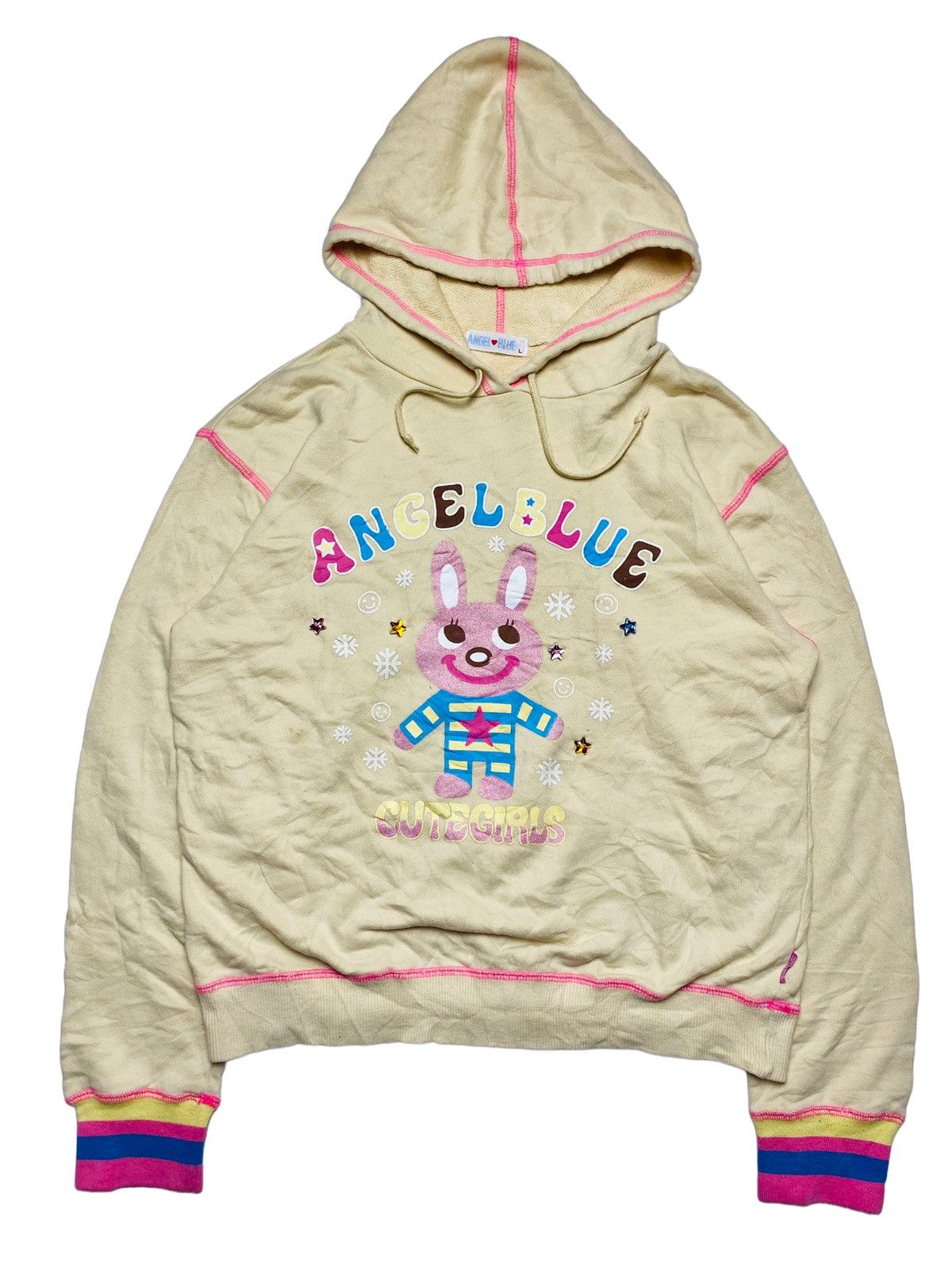 Angel Blue 2000s Angel Blue - Iconic Mascots Cute Girls Hoodie Size US M / EU 48-50 / 2 - 2 Thumbnail